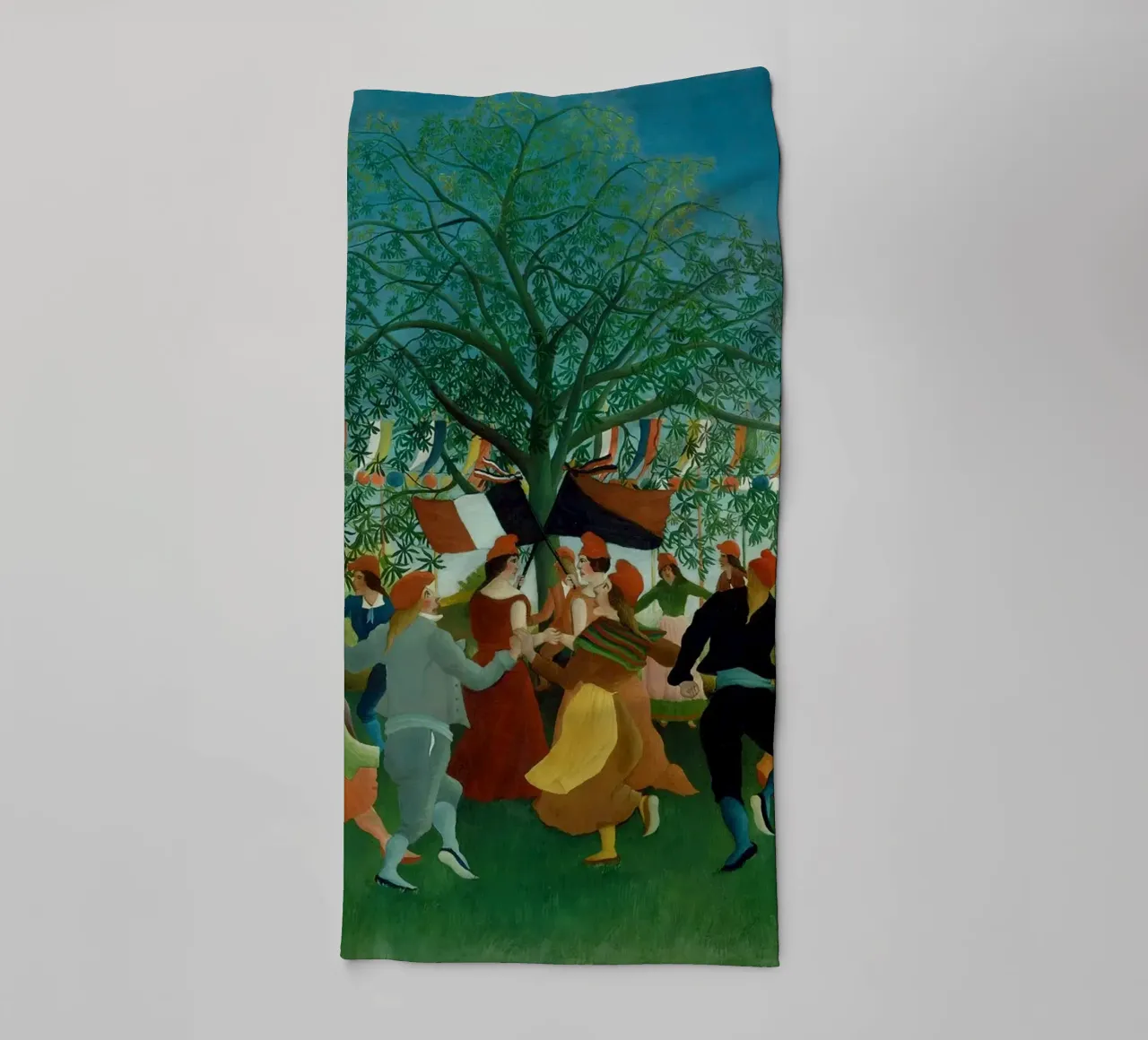 Henri Rousseau: Independence Celebration - Naive Folk Art Pr towel by NorwesClub