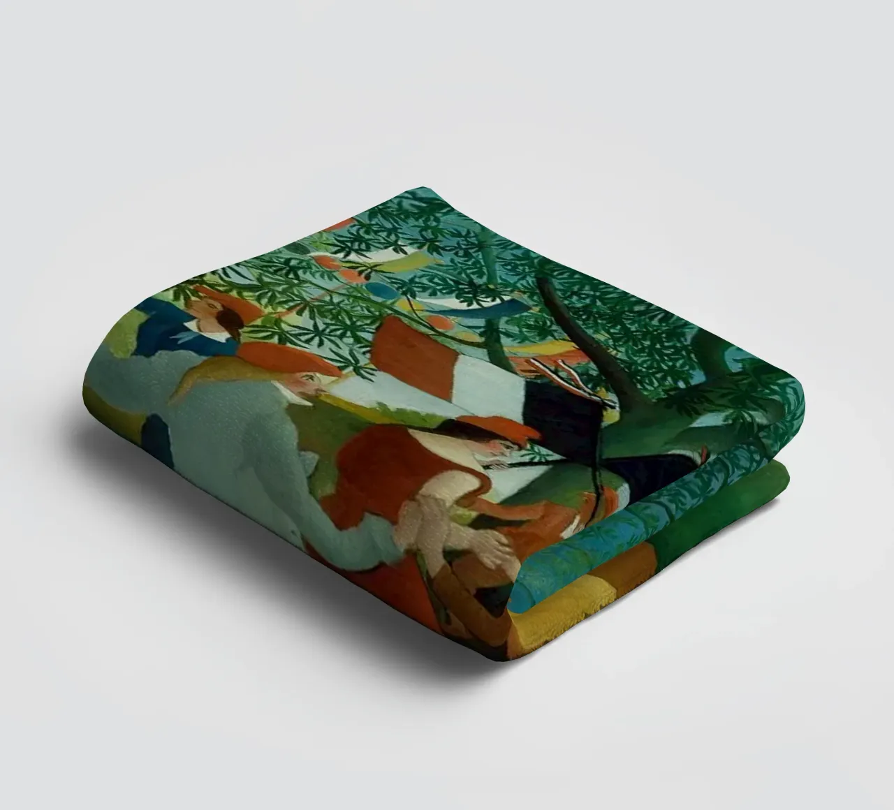 Henri Rousseau: Independence Celebration - Naive Folk Art Pr towel by NorwesClub