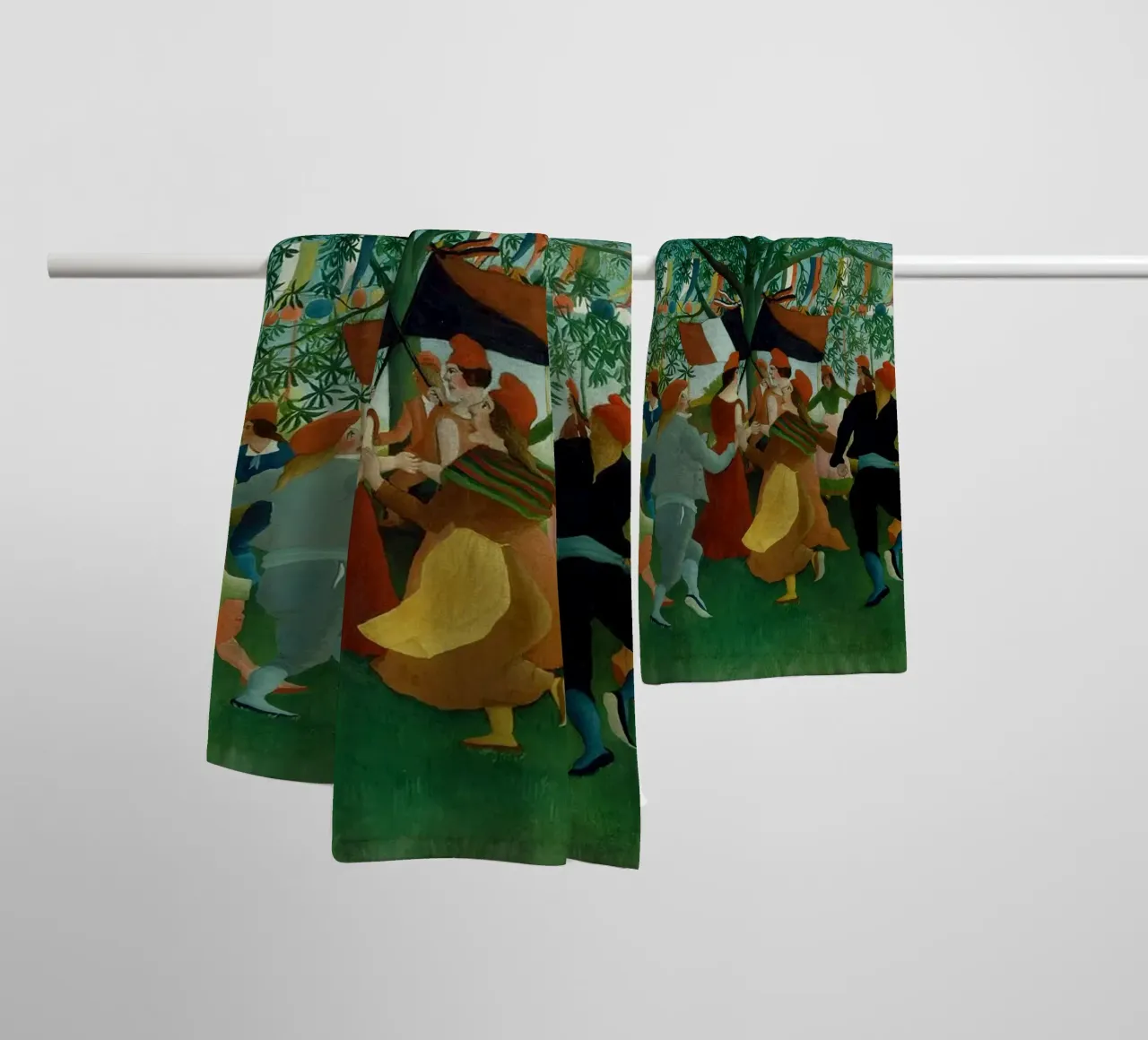 Henri Rousseau: Independence Celebration - Naive Folk Art Pr towel by NorwesClub