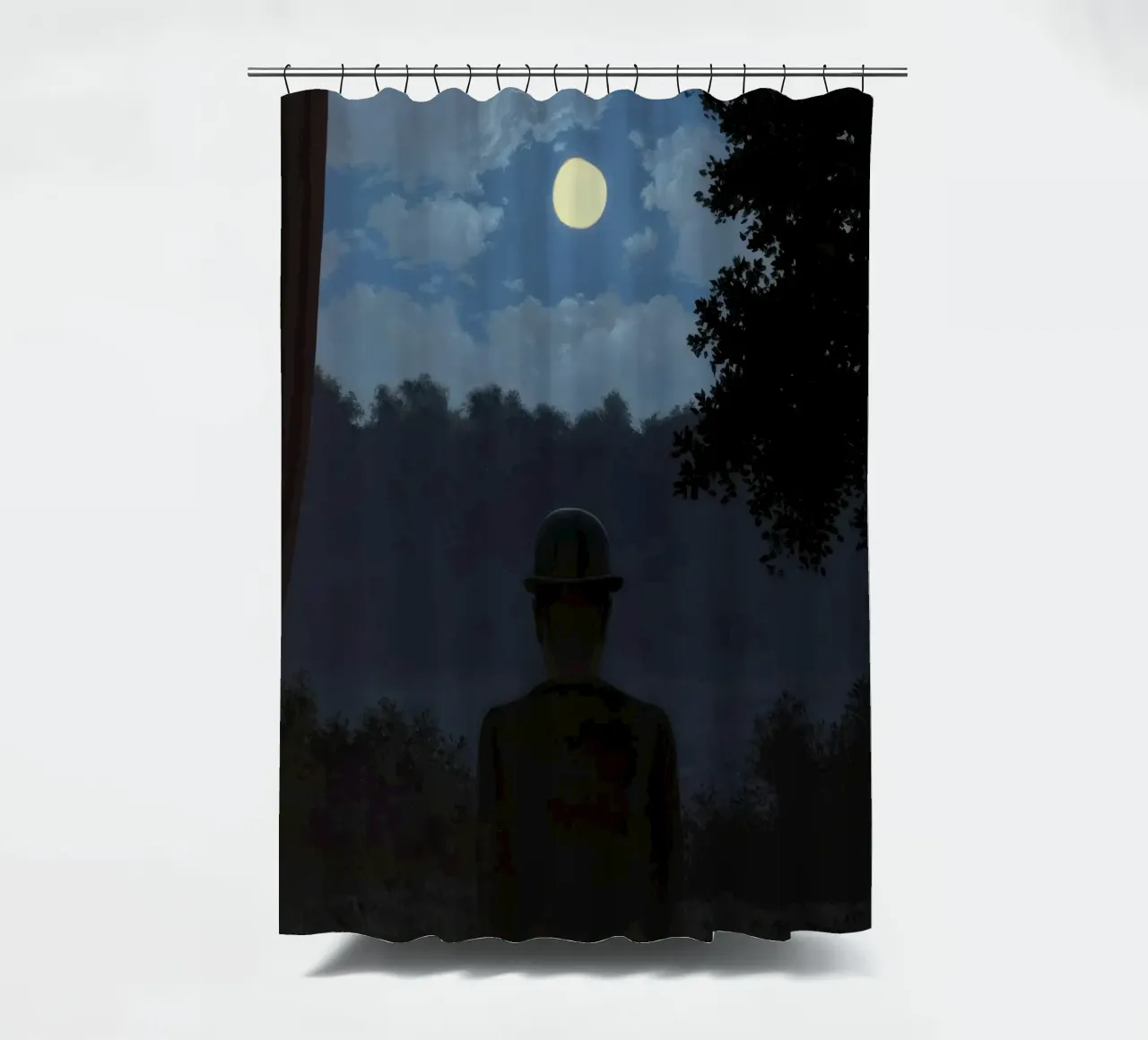 René Magritte: "Appuntamento con il piacere" - Notte surreale P tenda da doccia da NorwesClub