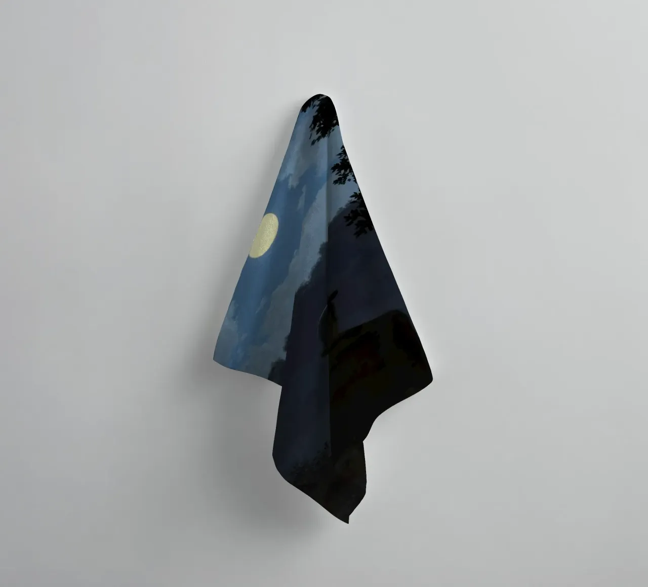 René Magritte: "Appuntamento con il piacere" - Notte surreale P asciugamano da bagno da NorwesClub