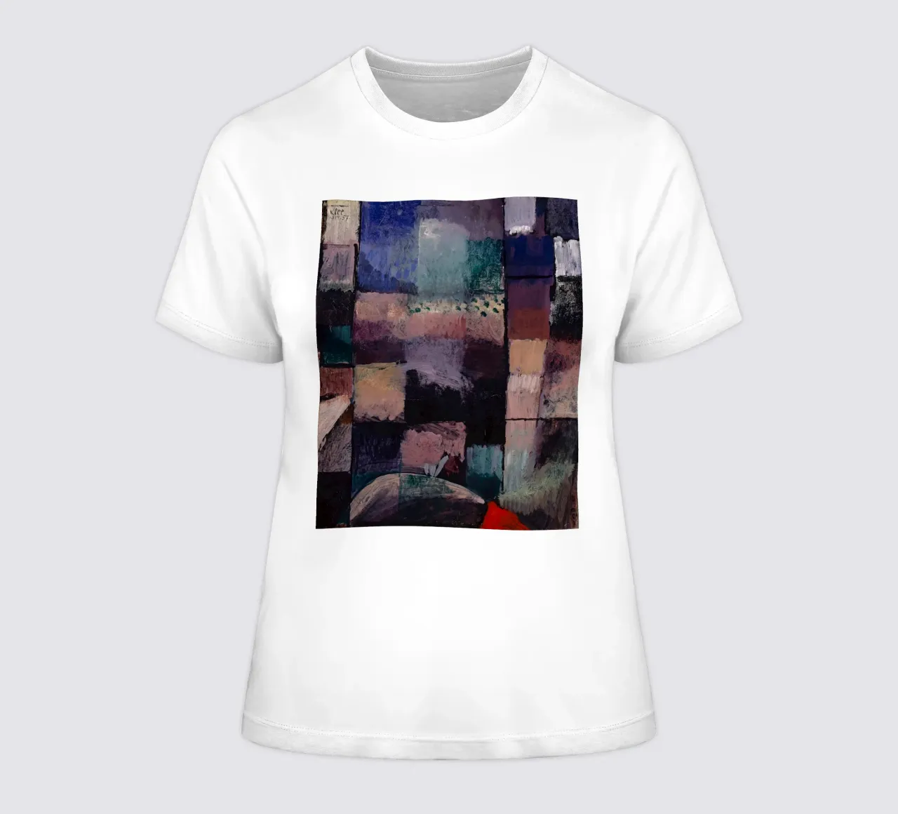 Paul Klee: Hammamet Motif - Abstract Color Blocks Masterpiec women's fitted t-shirt by NorwesClub