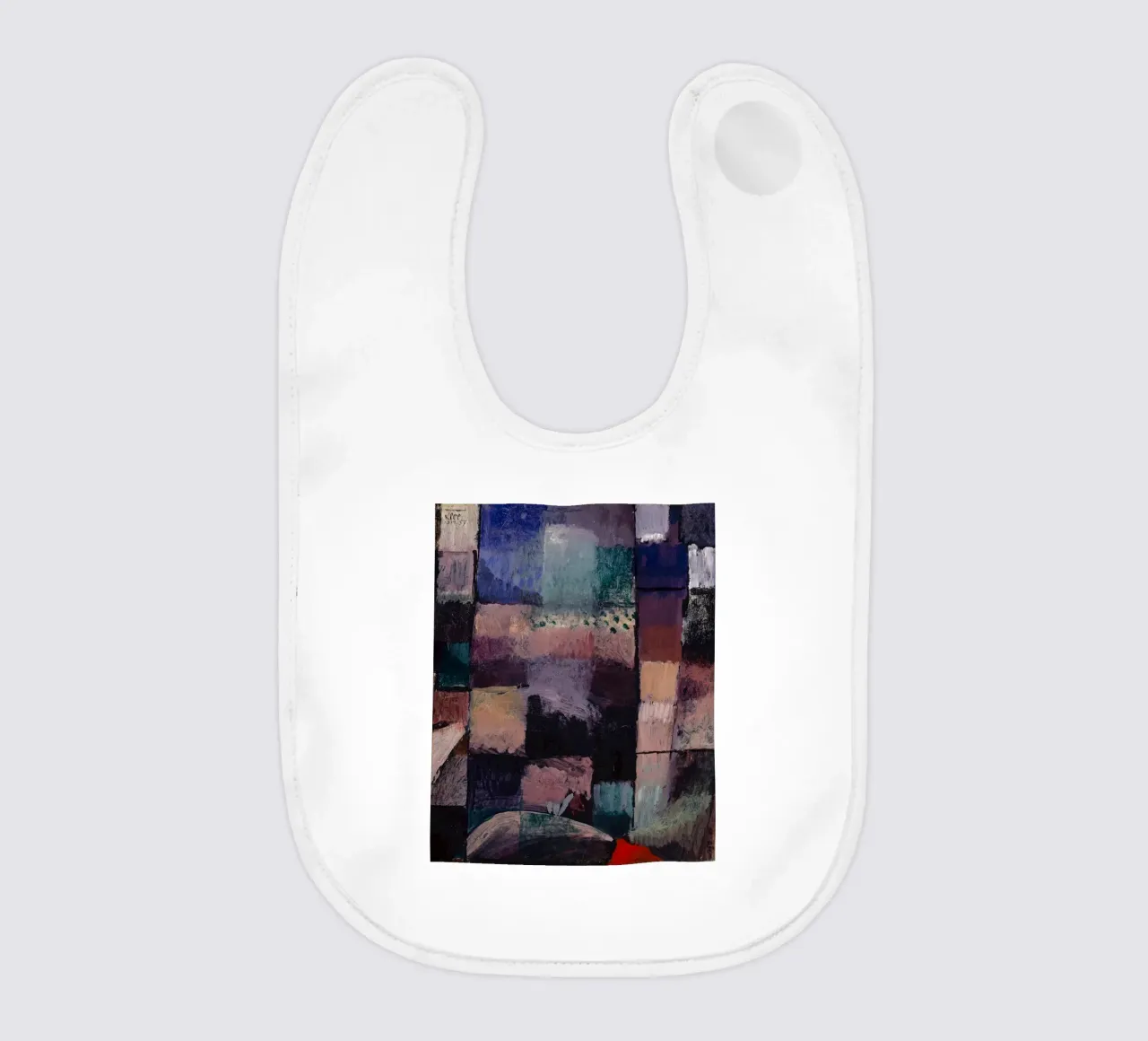 Paul Klee: Hammamet Motif - Abstract Color Blocks Masterpiec baby bib by NorwesClub