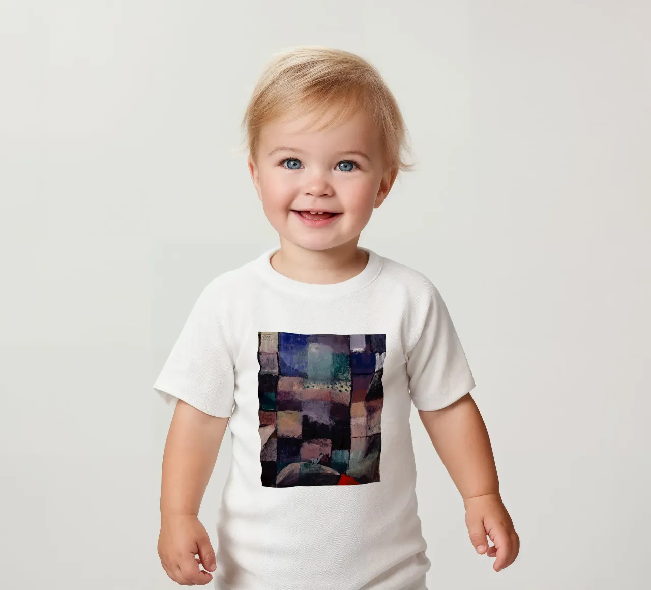 Paul Klee: Hammamet Motif - Abstract Color Blocks Masterpiec baby t-shirt by NorwesClub