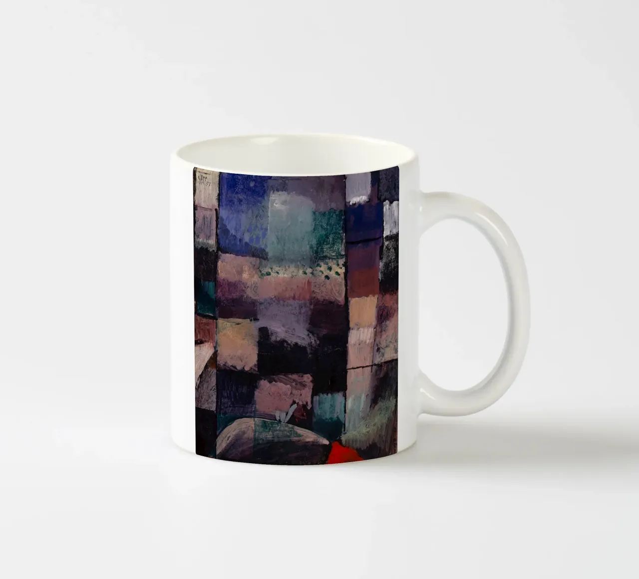 Paul Klee: Hammamet Motif - Abstract Color Blocks Masterpiec ceramic mug by NorwesClub