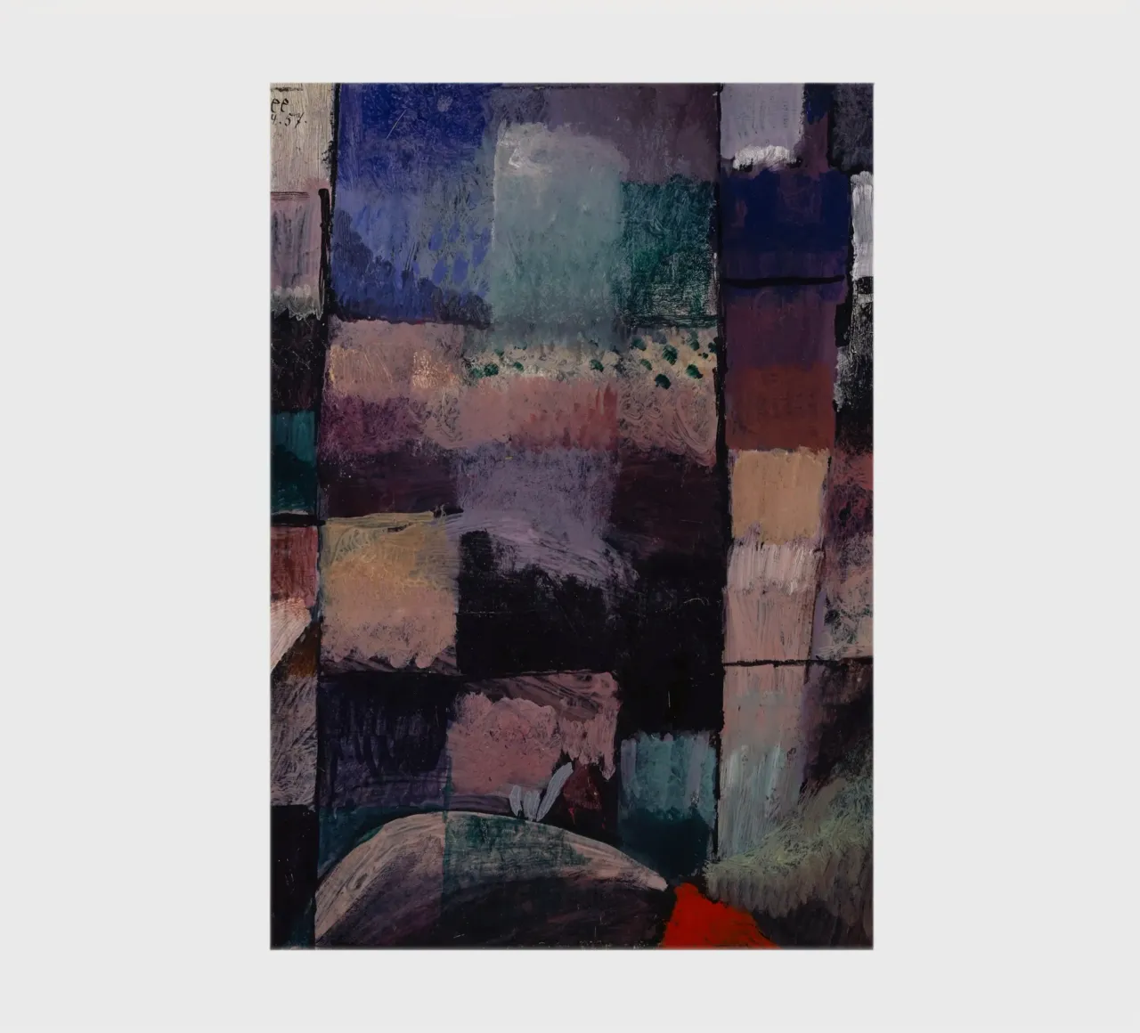 Paul Klee: Hammamet Motif - Abstract Color Blocks Masterpiec notebook by NorwesClub