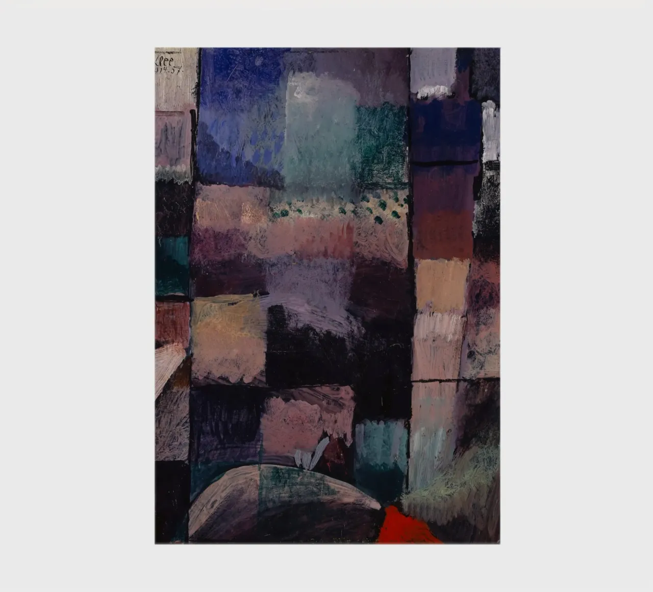 Paul Klee: Hammamet Motif - Abstract Color Blocks Masterpiec notebook by NorwesClub