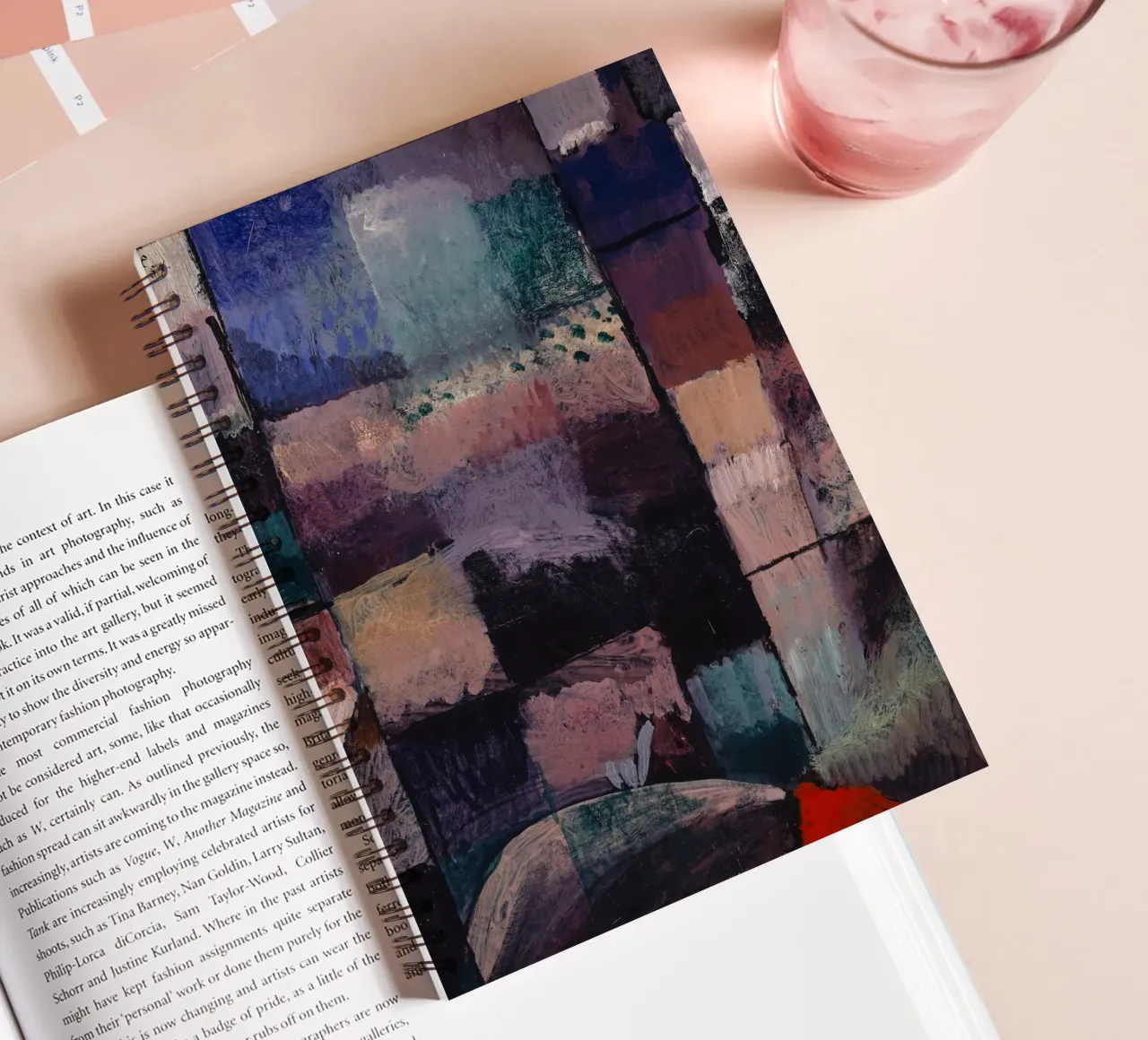 Paul Klee: Hammamet Motif - Abstract Color Blocks Masterpiec spiral notebook by NorwesClub