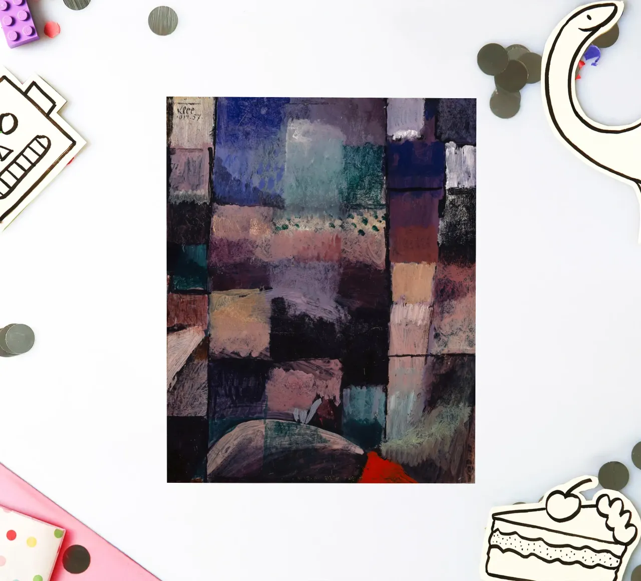 Paul Klee: Hammamet Motif - Abstract Color Blocks Masterpiec sticker by NorwesClub