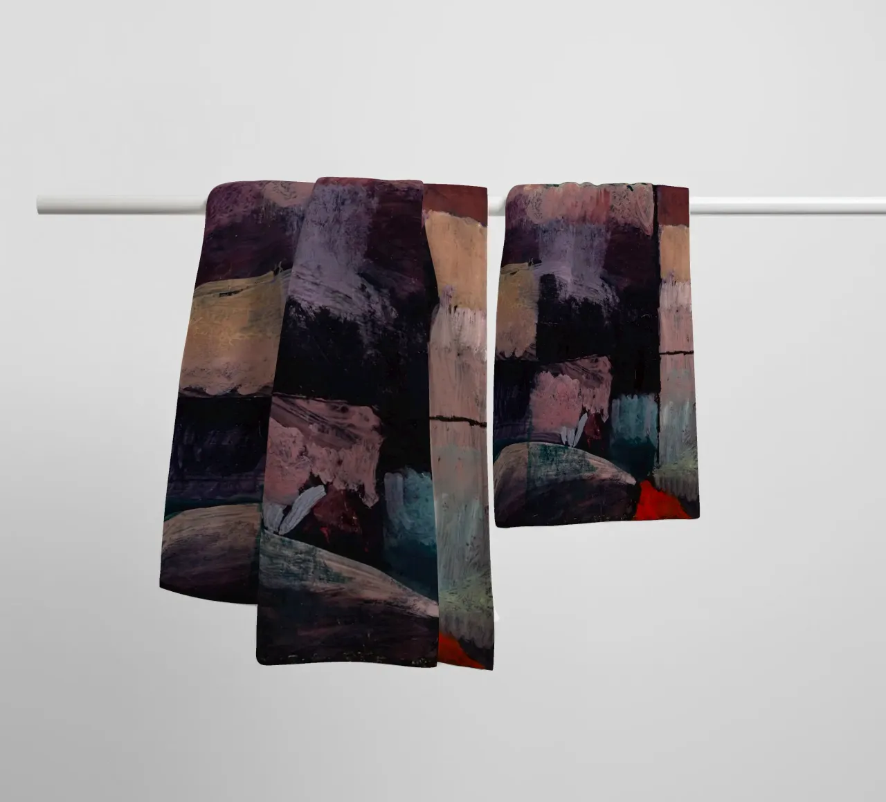 Paul Klee: Hammamet Motif - Abstract Color Blocks Masterpiec towel by NorwesClub
