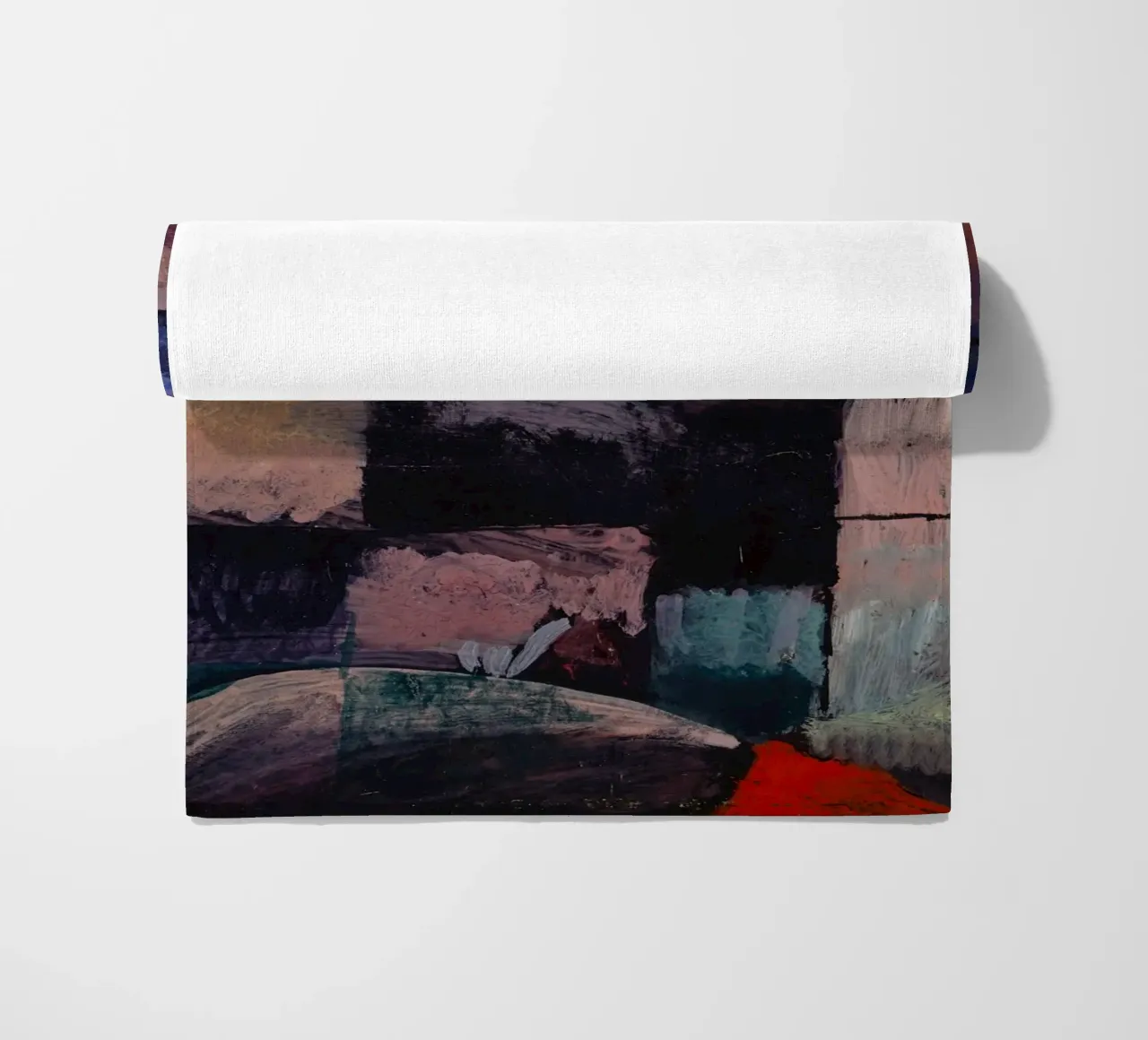 Paul Klee: Hammamet Motif - Abstract Color Blocks Masterpiec beach towel by NorwesClub