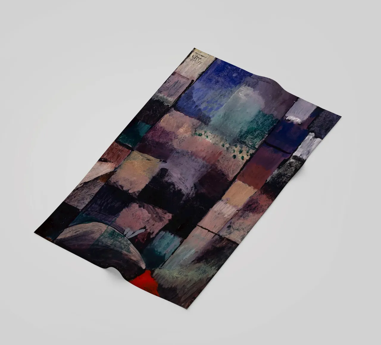 Paul Klee: Hammamet Motif - Abstract Color Blocks Masterpiec beach towel by NorwesClub