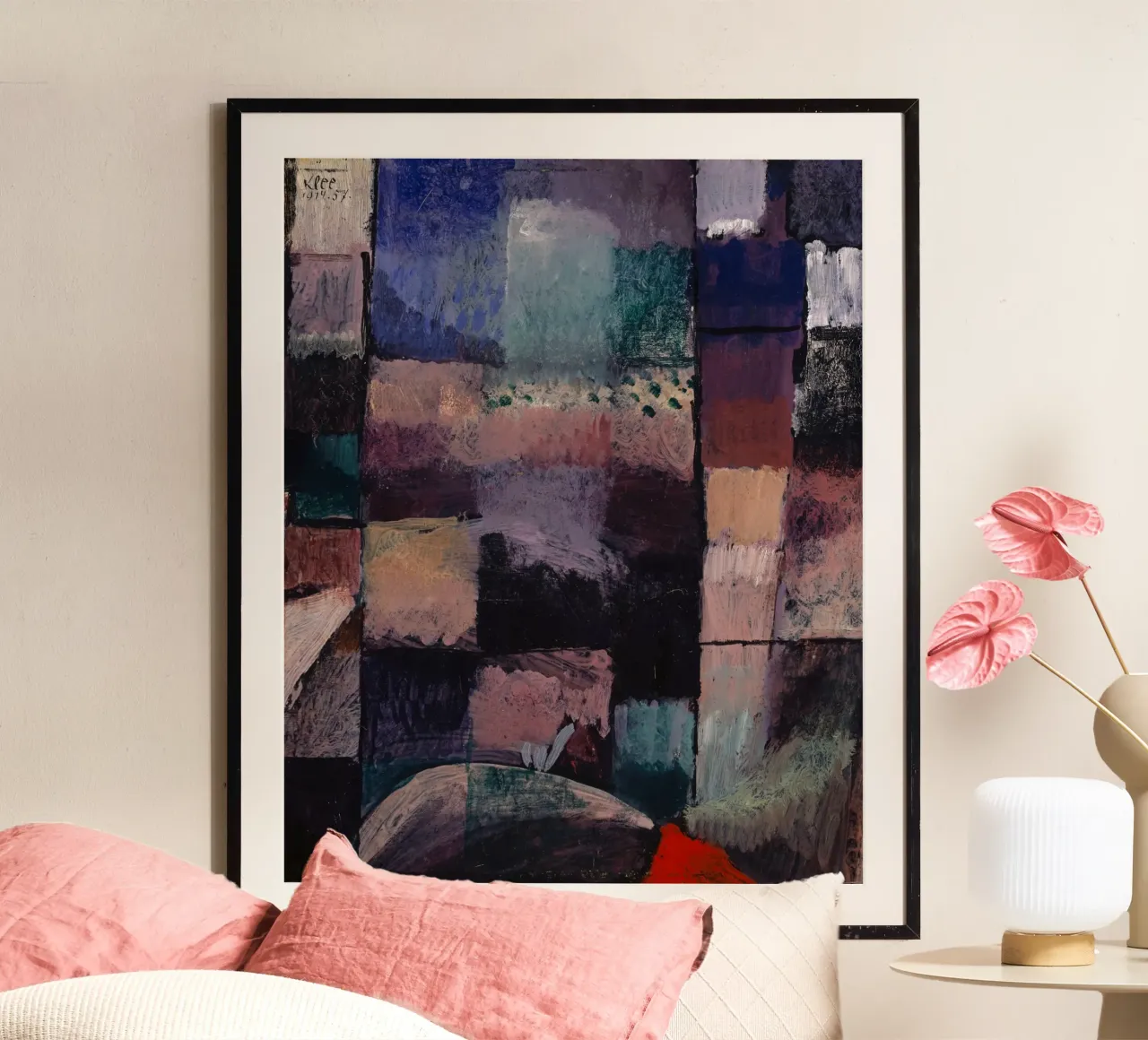 Paul Klee: Hammamet Motif - Abstract Color Blocks Masterpiec hahnemühle by NorwesClub