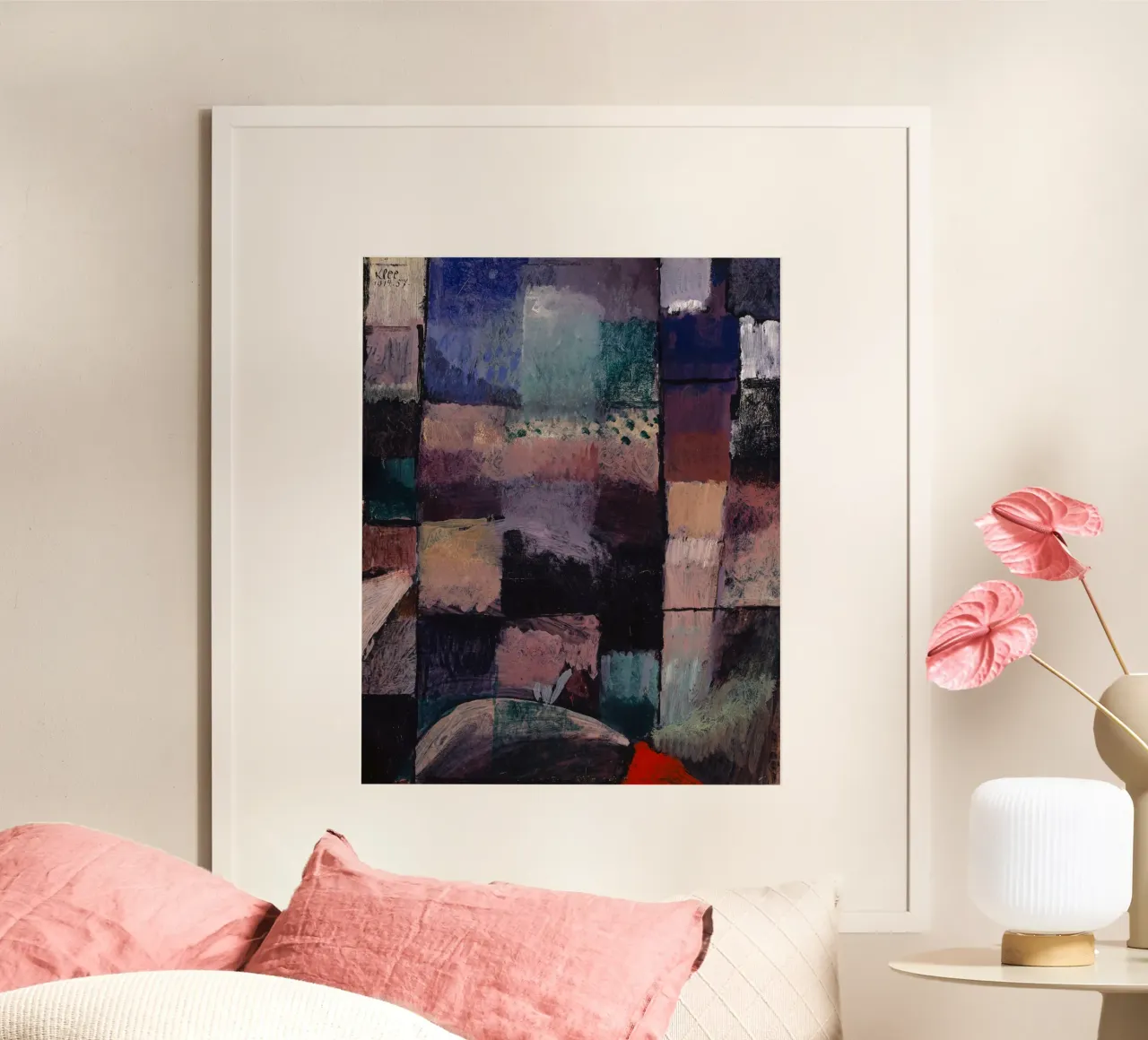 Paul Klee: Hammamet Motif - Abstract Color Blocks Masterpiec hahnemühle by NorwesClub