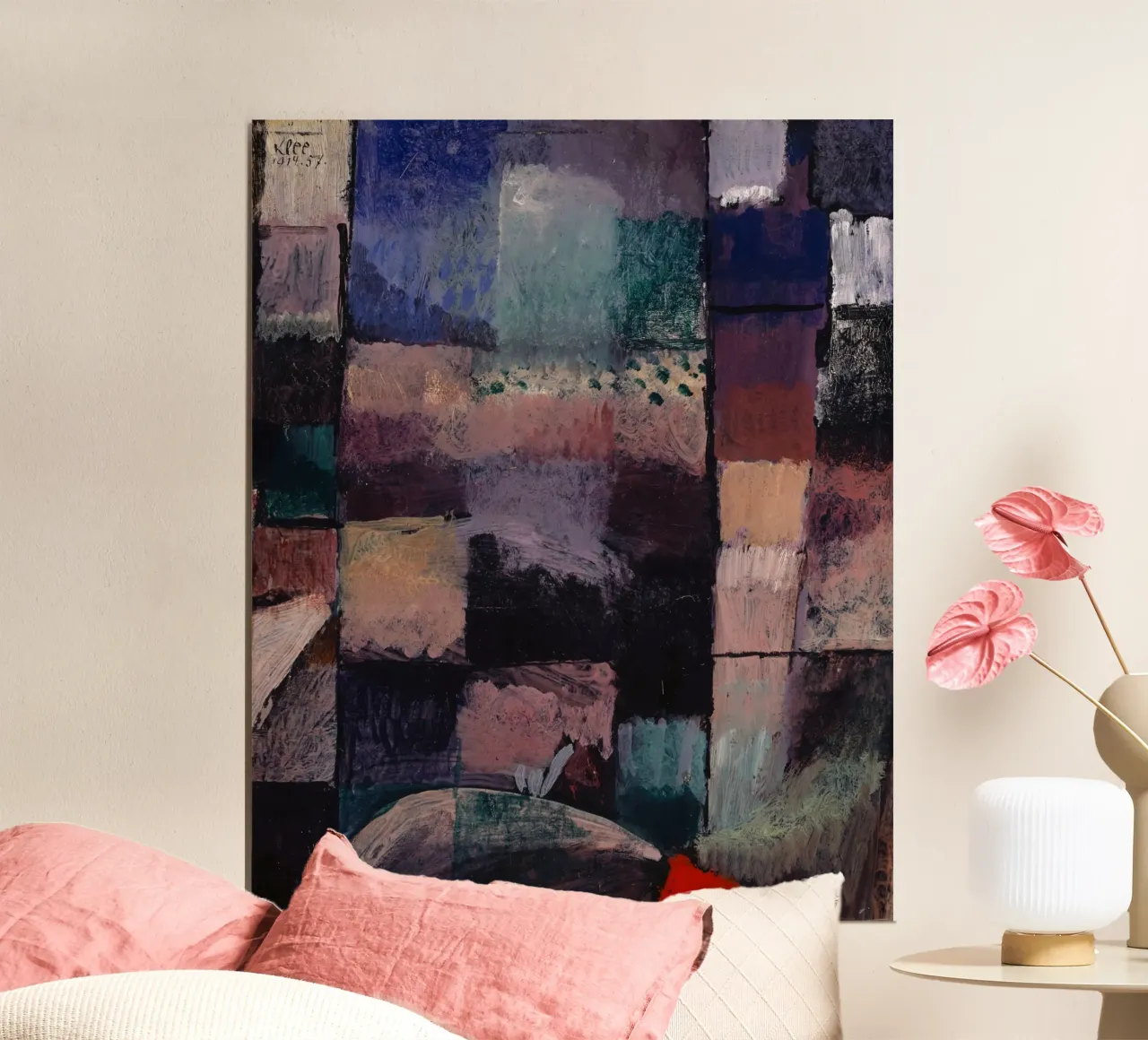 Paul Klee: Hammamet Motif - Abstract Color Blocks Masterpiec hahnemühle by NorwesClub