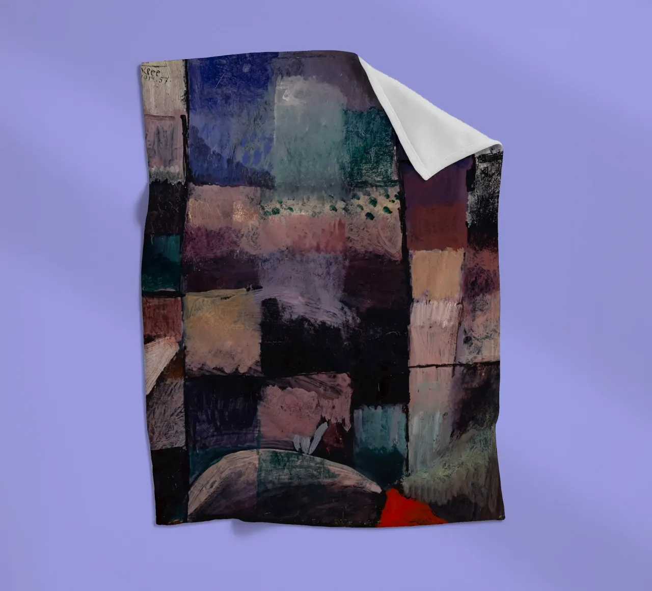 Paul Klee: Hammamet Motif - Abstract Color Blocks Masterpiec fleece blanket by NorwesClub