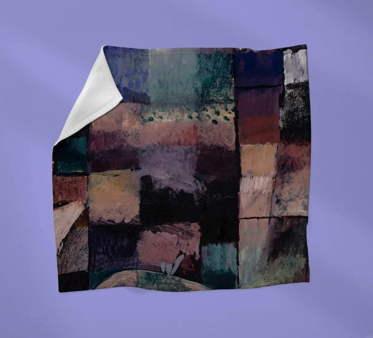 Paul Klee: Hammamet Motif - Abstract Color Blocks Masterpiec fleece blanket by NorwesClub