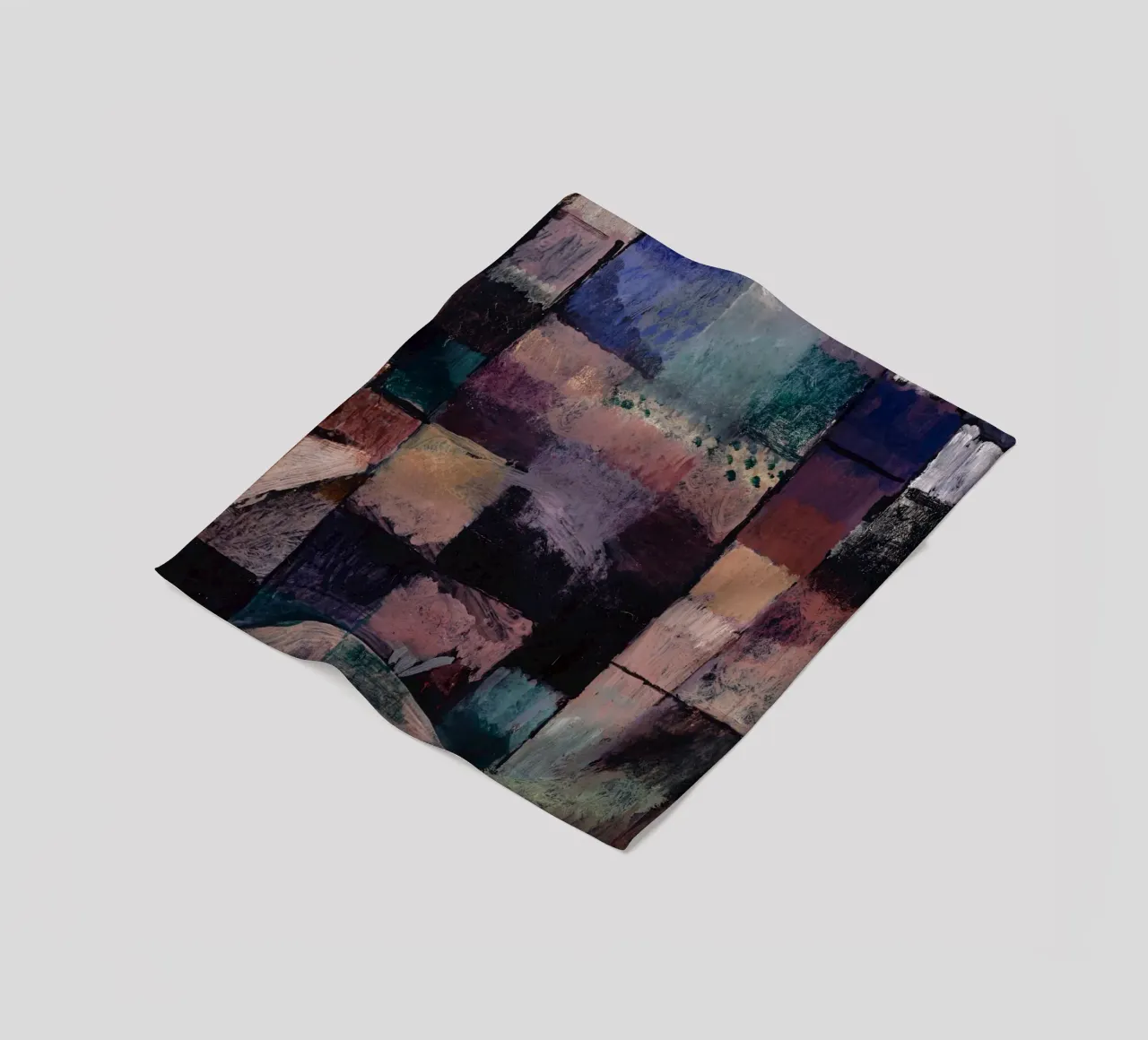 Paul Klee: Hammamet Motif - Abstract Color Blocks Masterpiec fleece blanket by NorwesClub