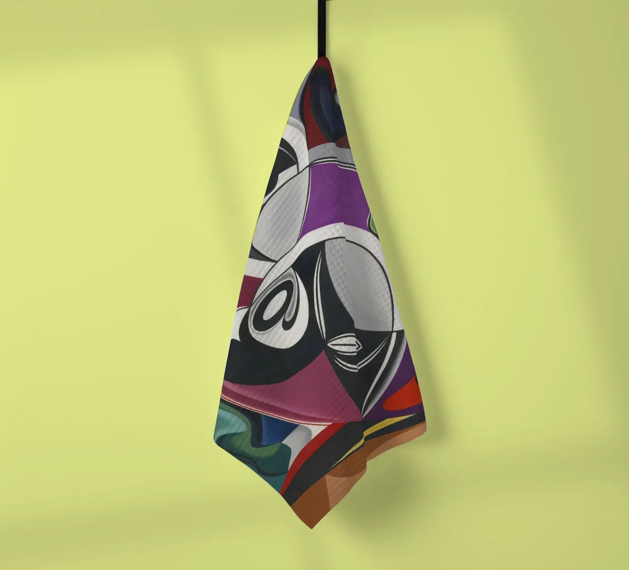 Auguste Herbin Abstract Art Poster - Vibrant Cubism Modern D torchon de NorwesClub