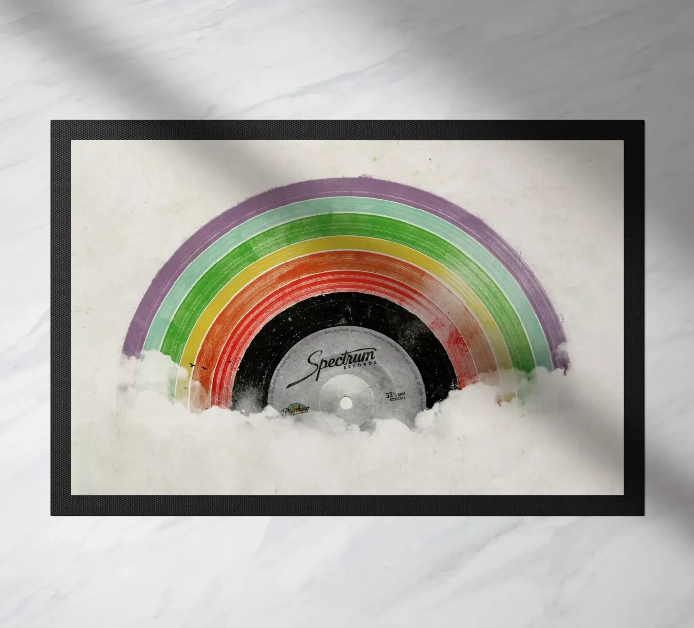 Rainbow Classics Fußmatte von Florent Bodart