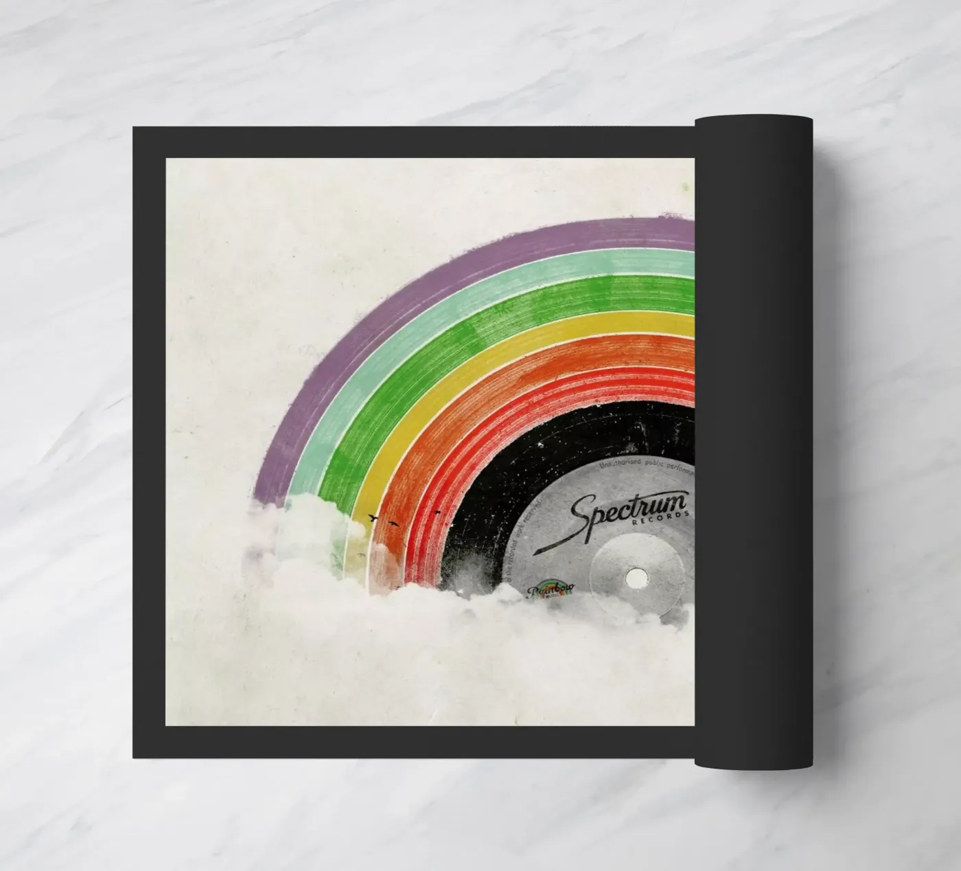 Rainbow Classics Fußmatte von Florent Bodart