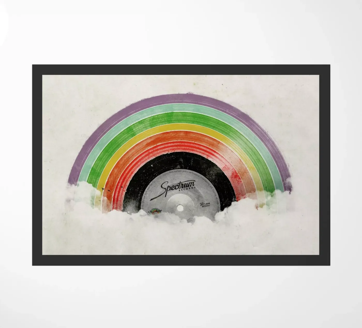 Rainbow Classics Fußmatte von Florent Bodart