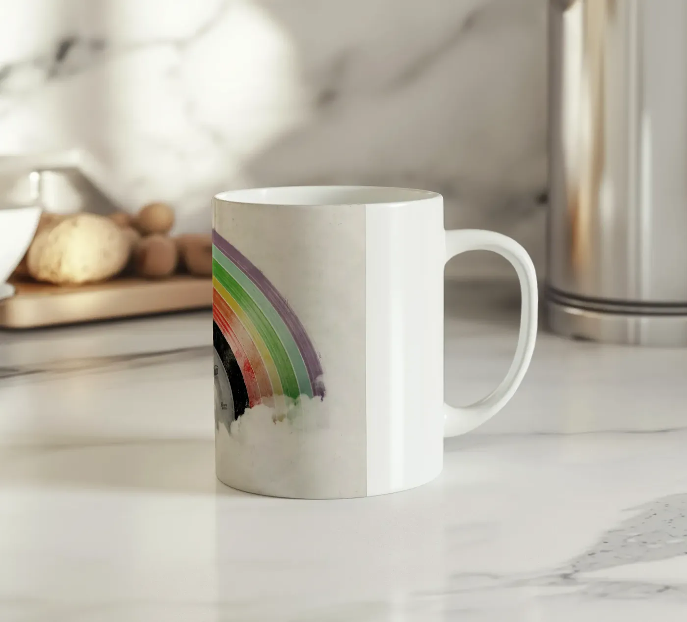 Rainbow Classics ceramic mug by Florent Bodart