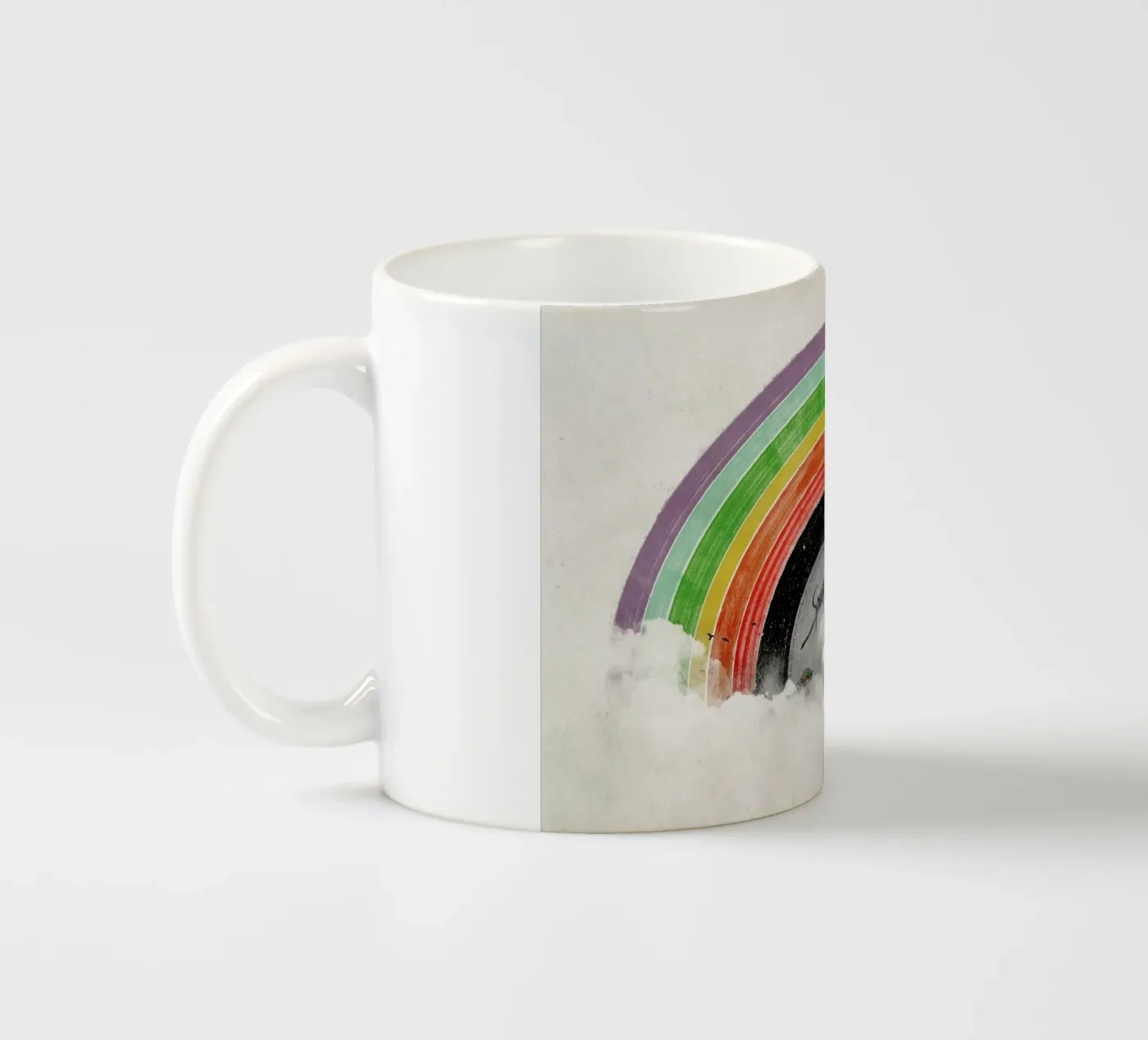 Rainbow Classics ceramic mug by Florent Bodart