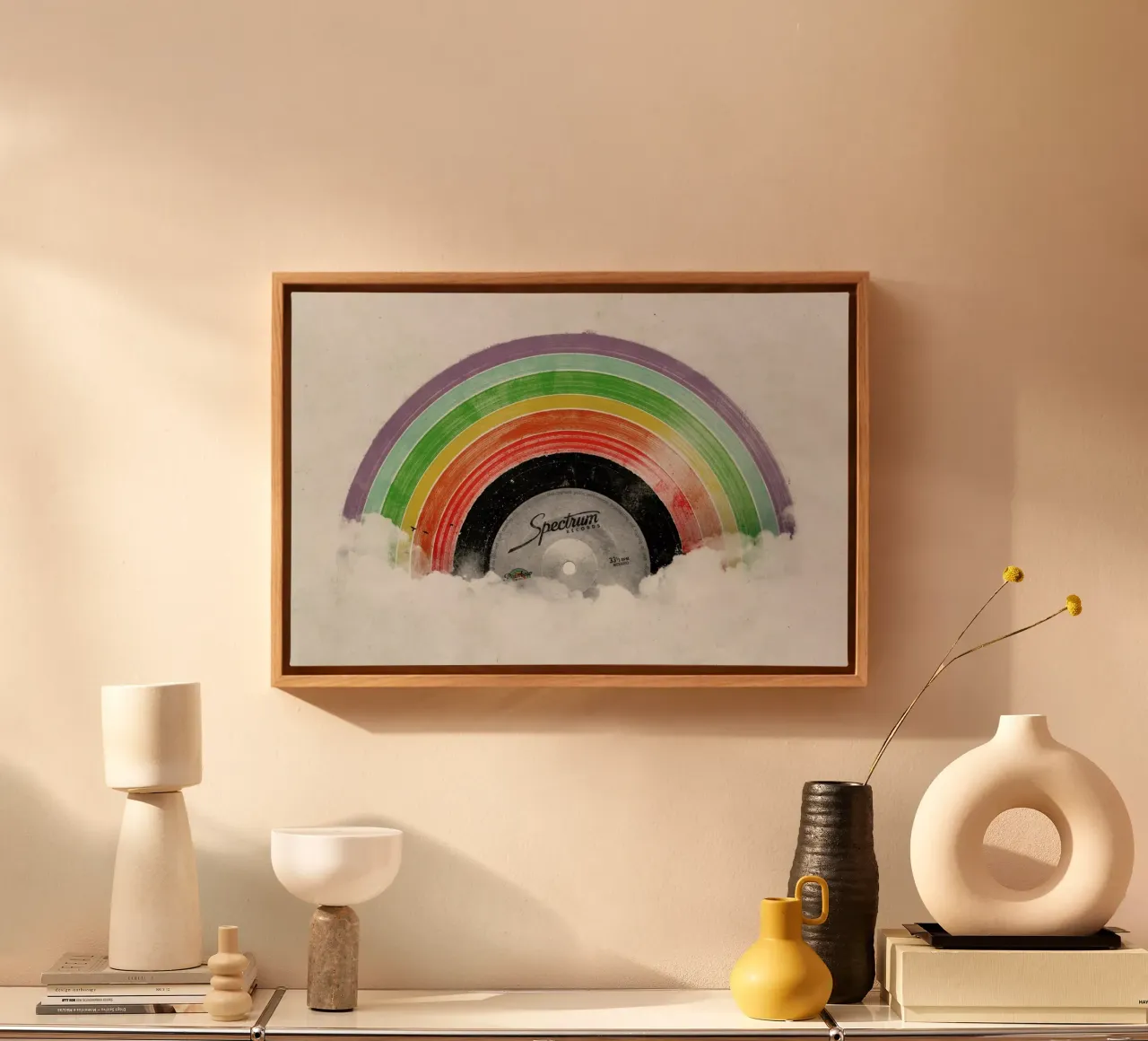 Rainbow Classics tela con Cornice a cassetta da Florent Bodart