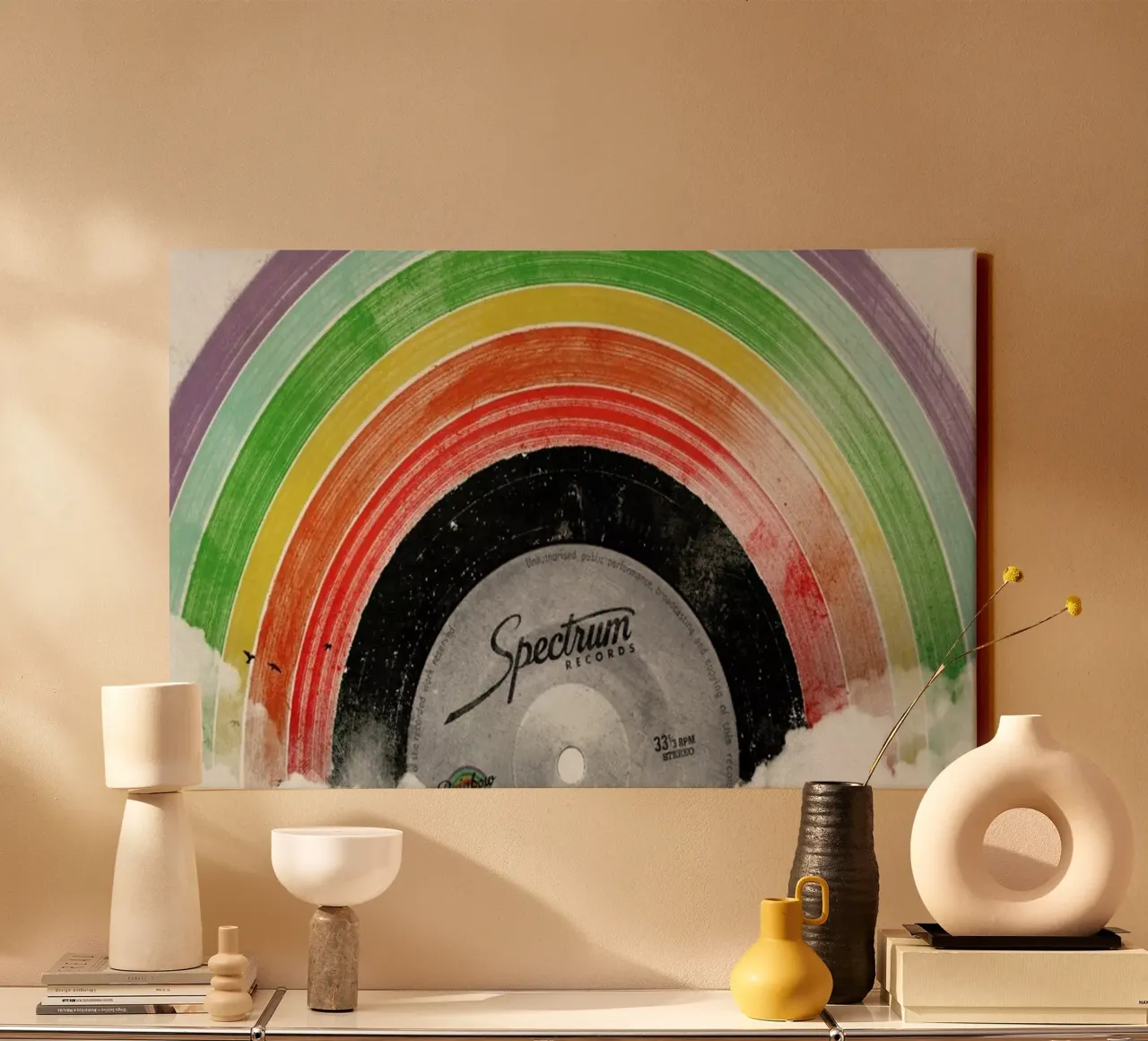 Rainbow Classics tela con Cornice a cassetta da Florent Bodart