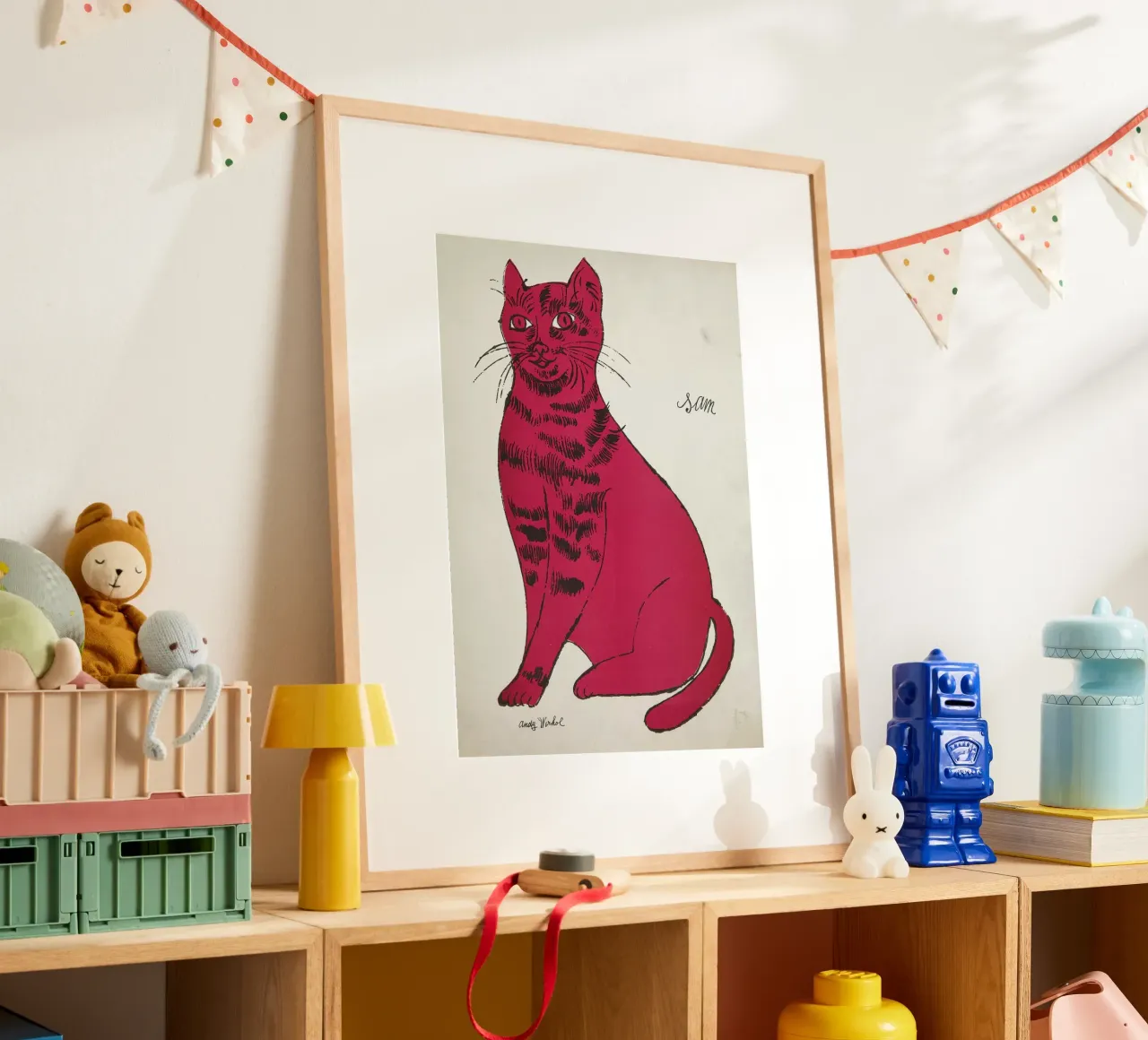 Il gatto Sam di Andy Warhol - Stampa icona felina della Pop Art poster da NorwesClub