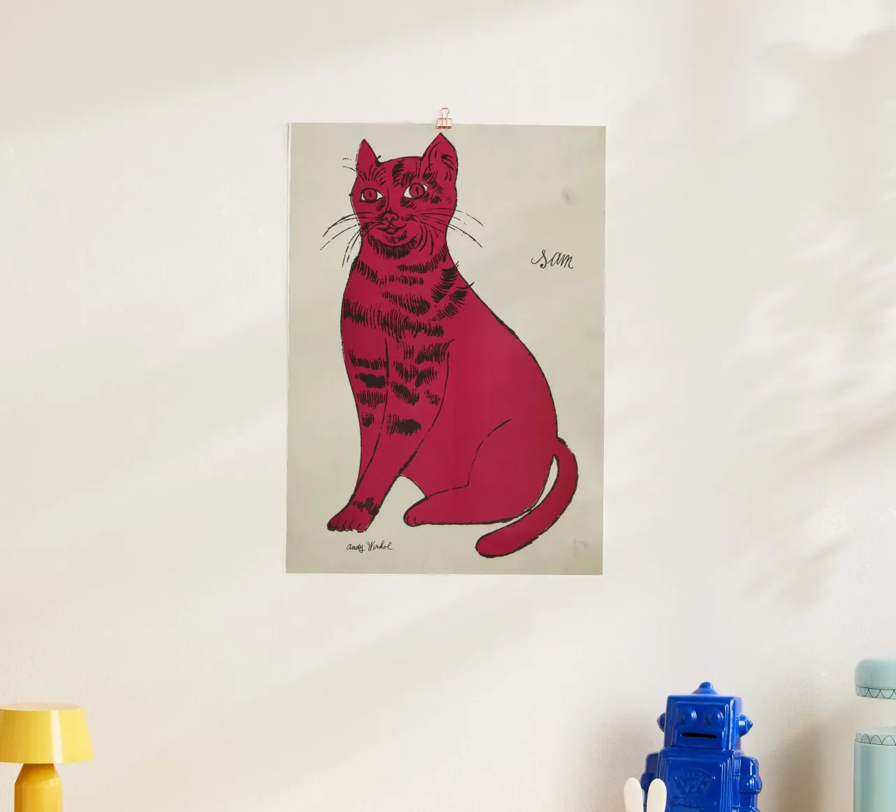 Il gatto Sam di Andy Warhol - Stampa icona felina della Pop Art poster da NorwesClub