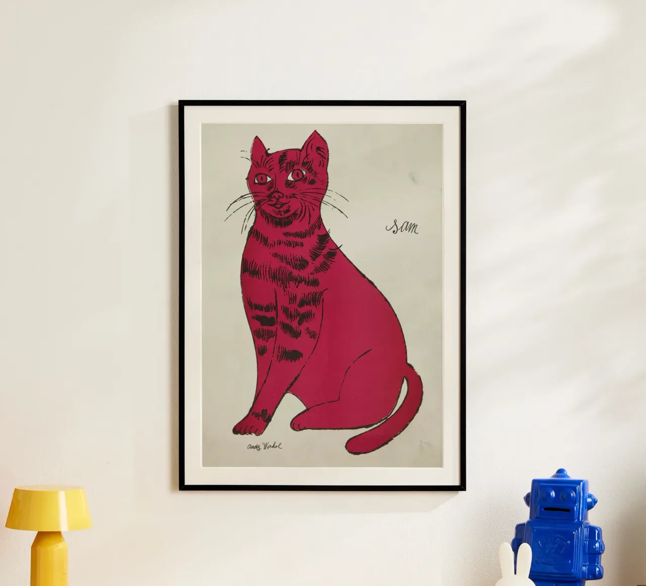 Il gatto Sam di Andy Warhol - Stampa icona felina della Pop Art poster da NorwesClub