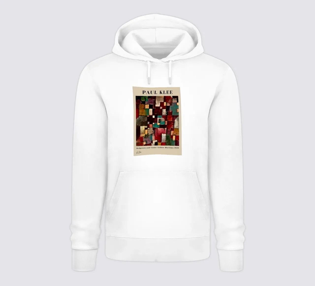 Paul Klee Redgreen & Violet-Yellow Rhythms Abstract Poster hoodie by NorwesClub