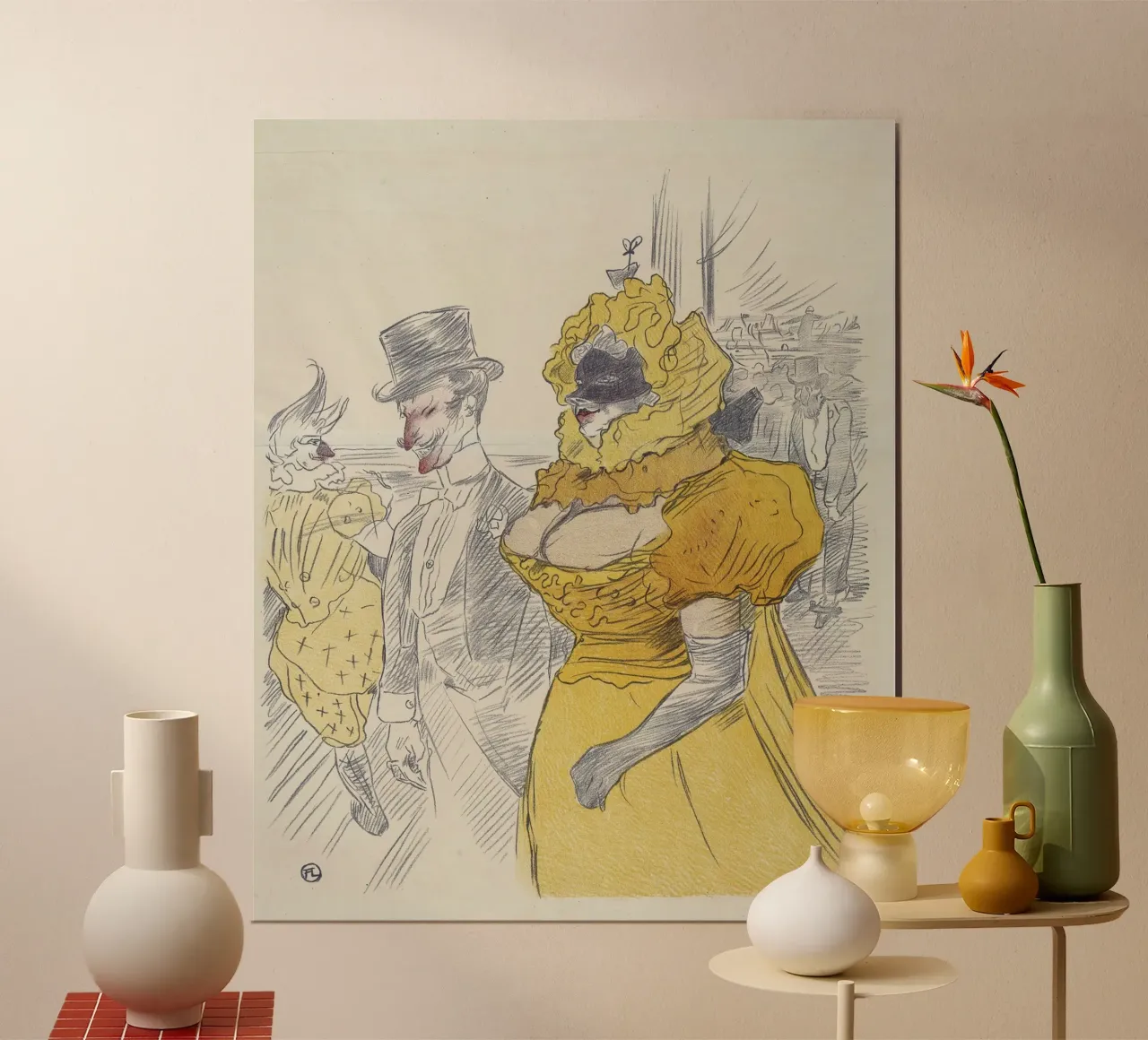 Toulouse-Lautrec "Au Bal des Etudiants" Belle Époque Print Poster von NorwesClub
