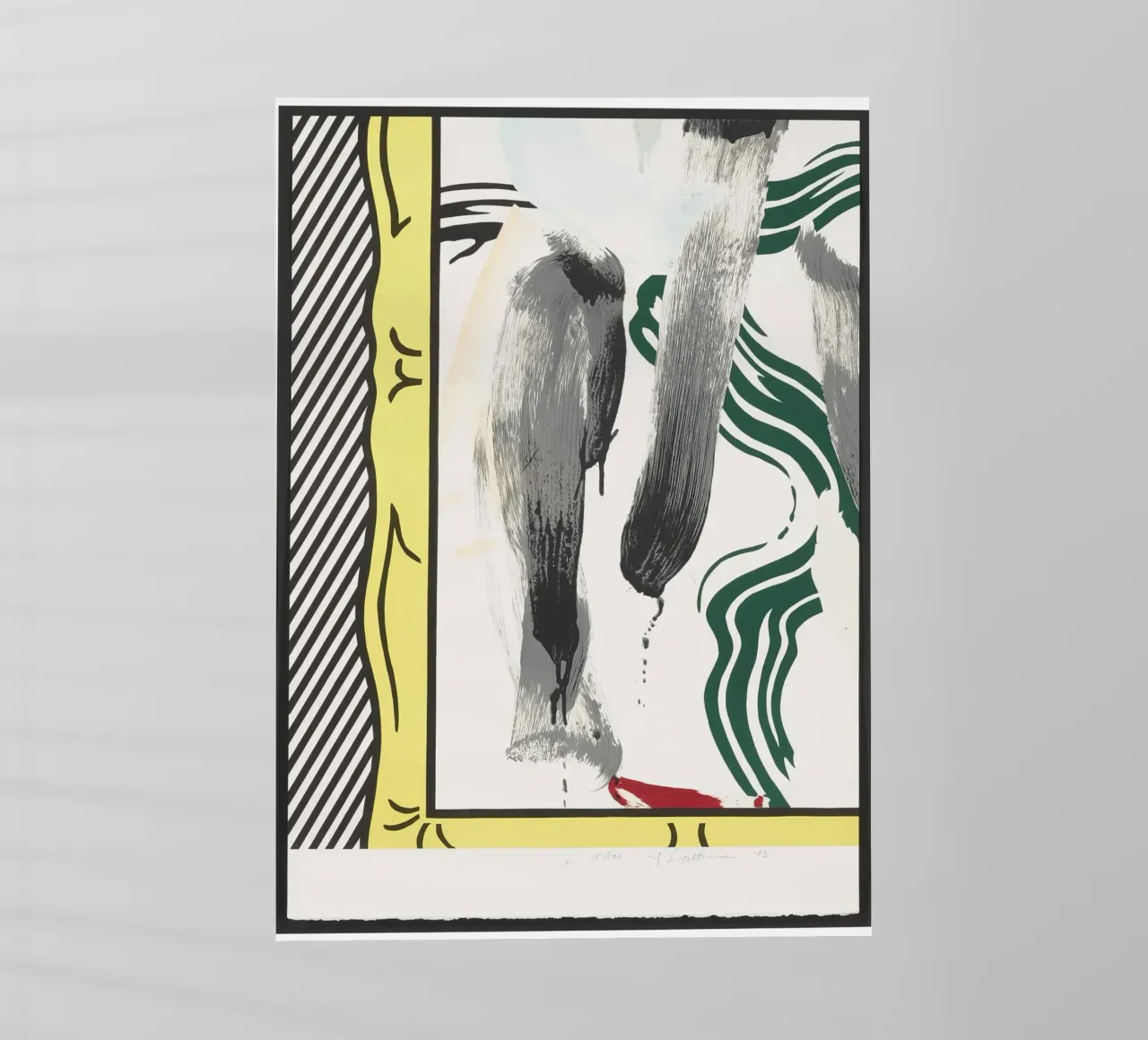 Roy Lichtenstein "Contro l'apartheid": dichiarazione di pop art pellicola backlit da NorwesClub