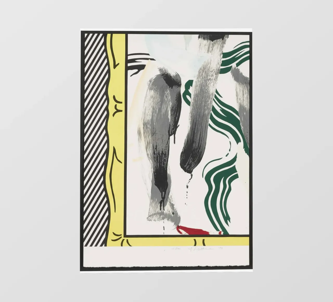 Roy Lichtenstein "Contro l'apartheid": dichiarazione di pop art telo in pvc da NorwesClub
