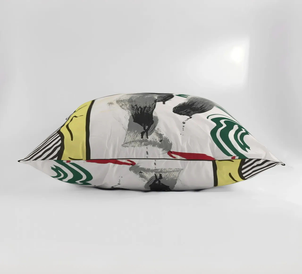 Roy Lichtenstein "Contro l'apartheid": dichiarazione di pop art cuscino da NorwesClub