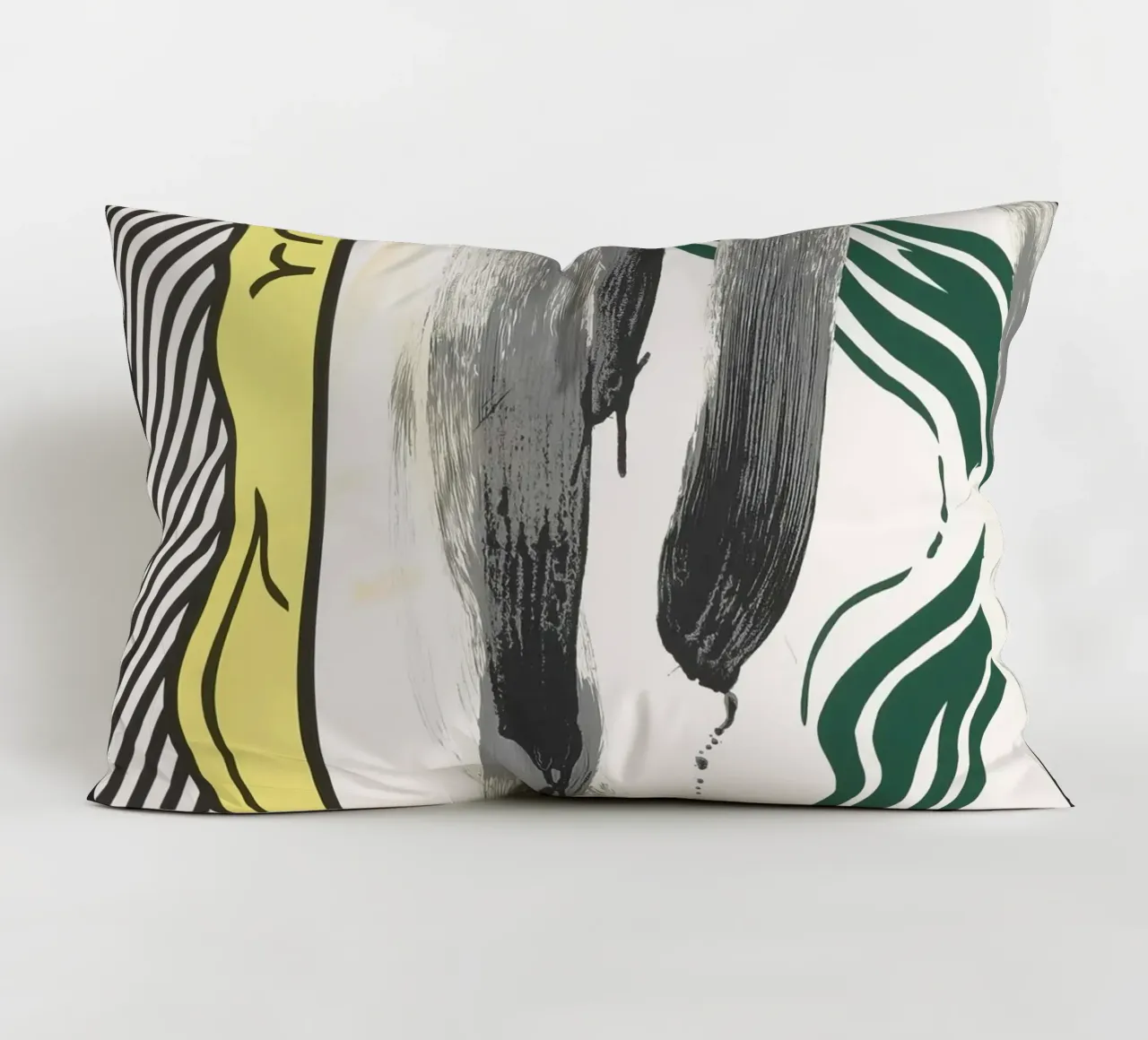 Roy Lichtenstein "Contro l'apartheid": dichiarazione di pop art cuscino da NorwesClub
