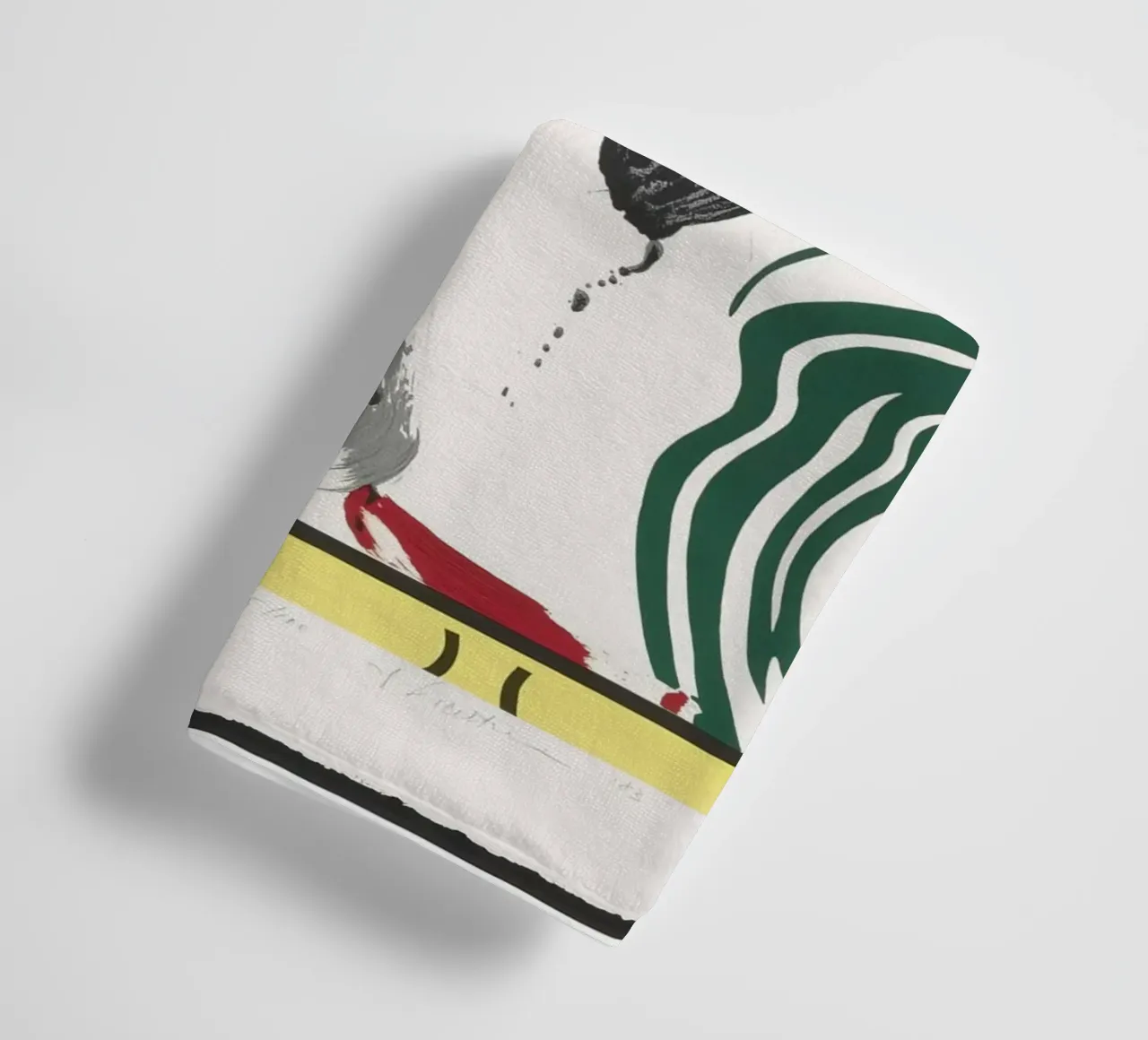 Roy Lichtenstein "Against Apartheid" Pop Art Statement towel by NorwesClub