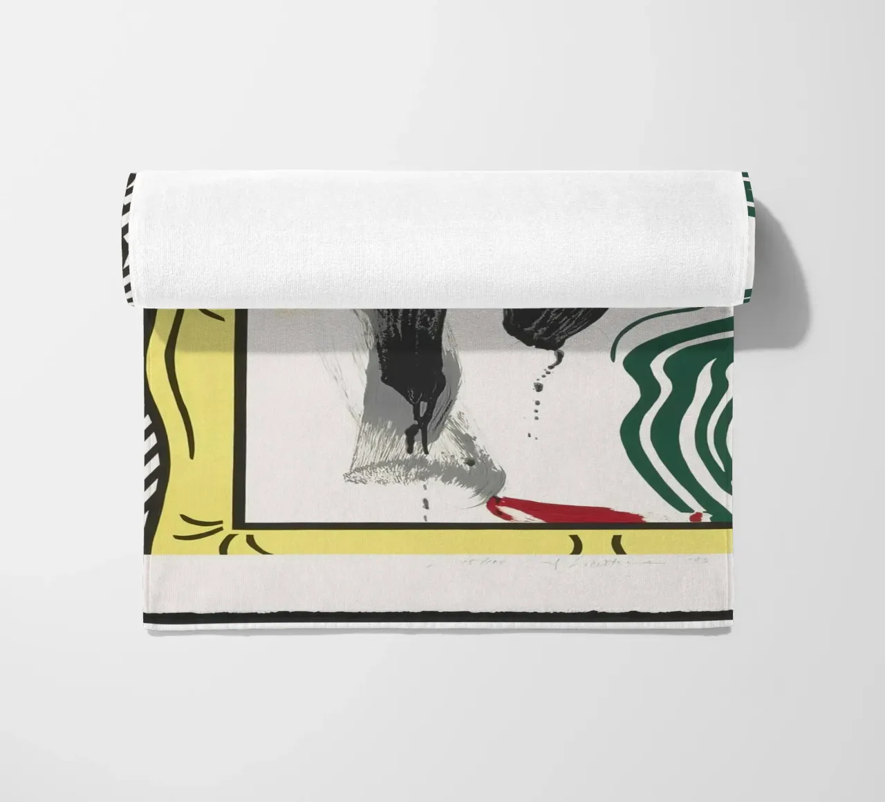 Roy Lichtenstein "Contro l'apartheid": dichiarazione di pop art telo mare da NorwesClub