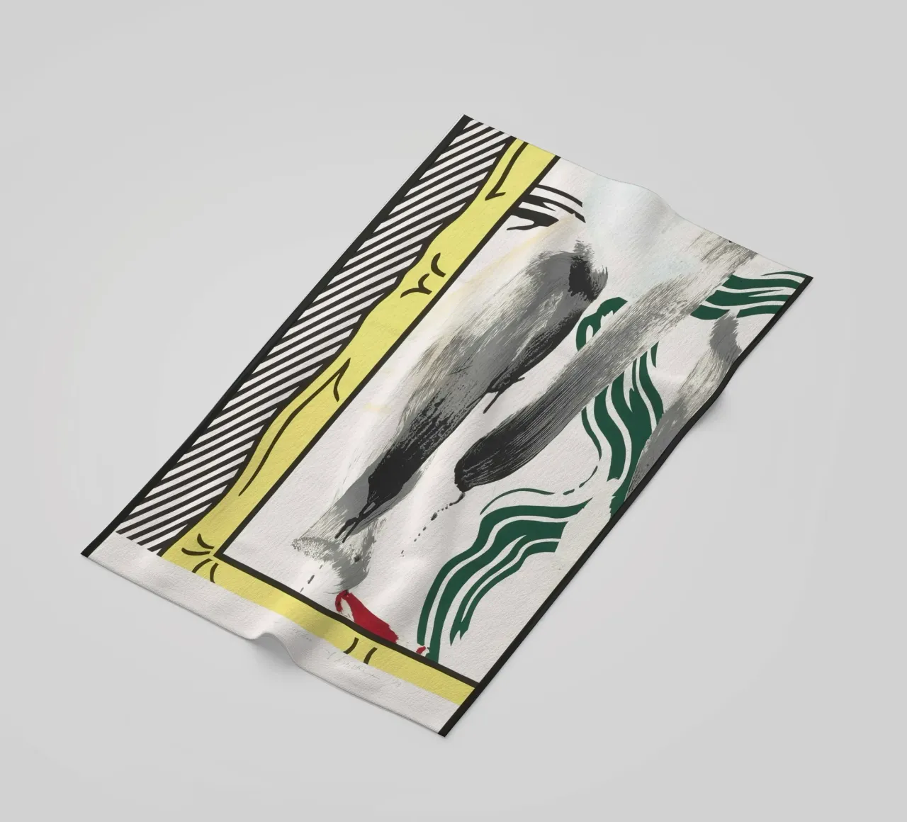 Roy Lichtenstein "Contro l'apartheid": dichiarazione di pop art telo mare da NorwesClub