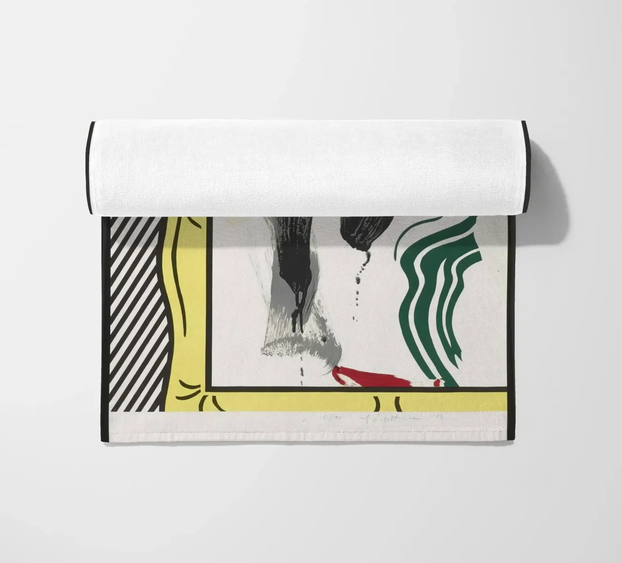 Roy Lichtenstein "Contro l'apartheid": dichiarazione di pop art telo mare da NorwesClub