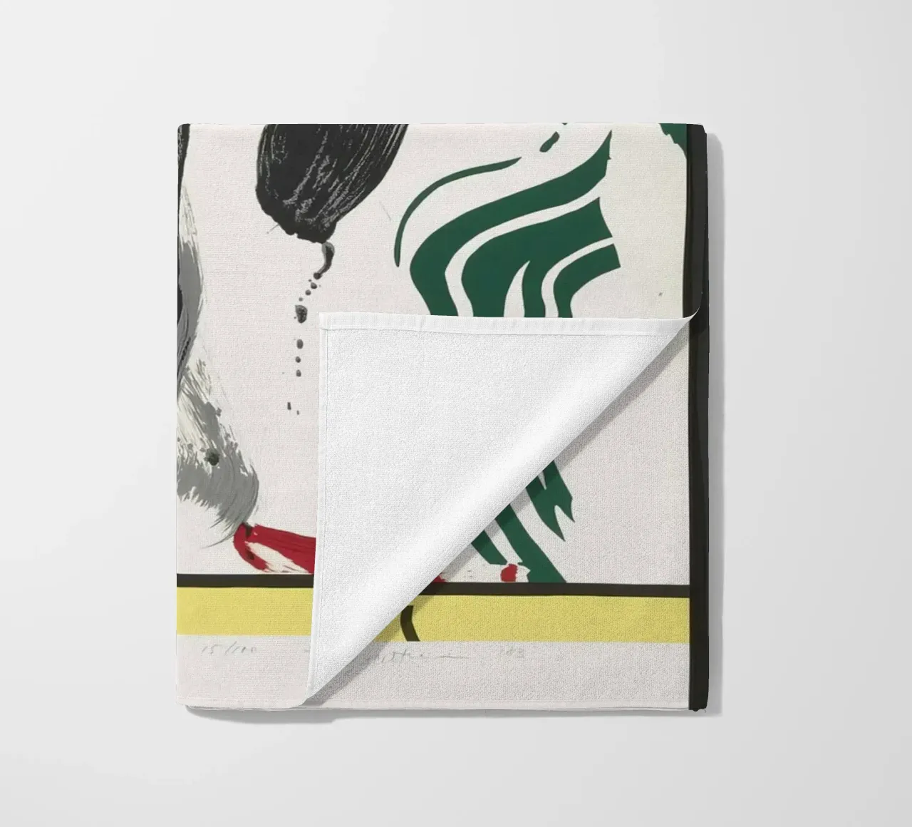 Roy Lichtenstein "Contro l'apartheid": dichiarazione di pop art telo mare da NorwesClub