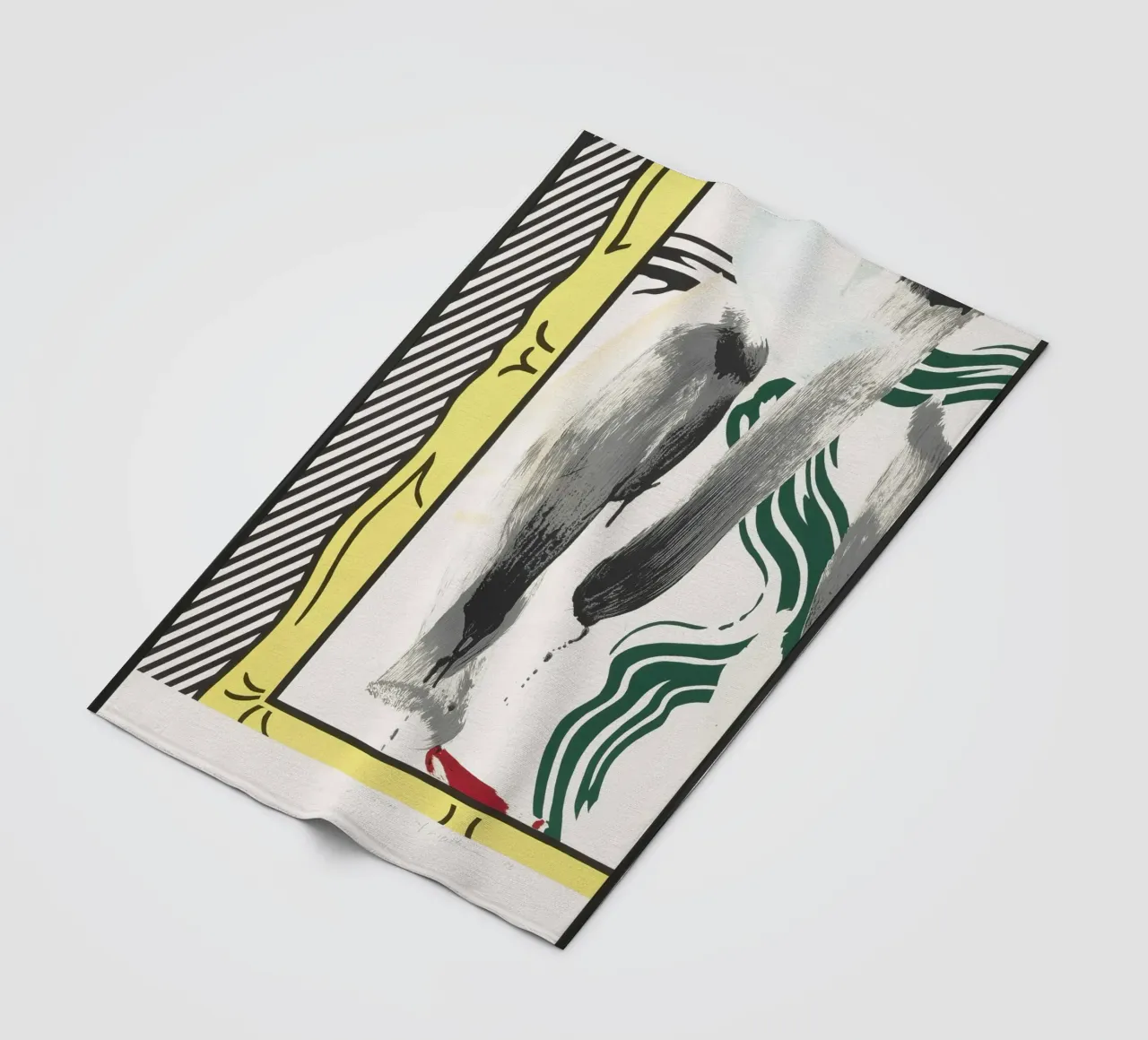 Roy Lichtenstein "Against Apartheid" Pop Art Statement fleece blanket by NorwesClub