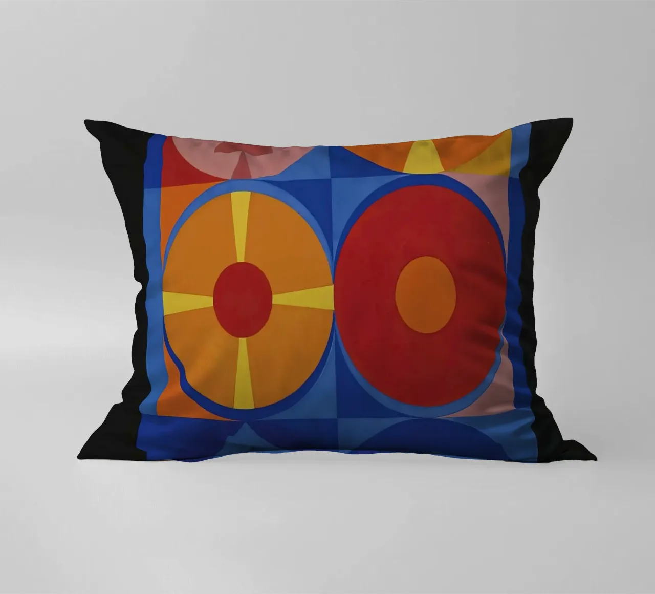 Auguste Herbin "Air, Feu" Geometric Abstraction Art Print decorative cushion by NorwesClub