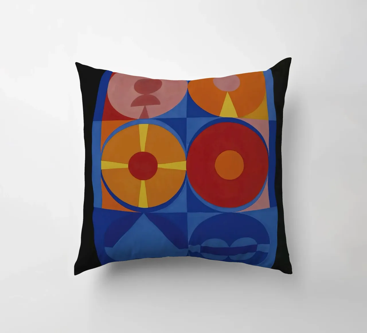 Auguste Herbin "Air, Feu" Geometric Abstraction Art Print decorative cushion by NorwesClub