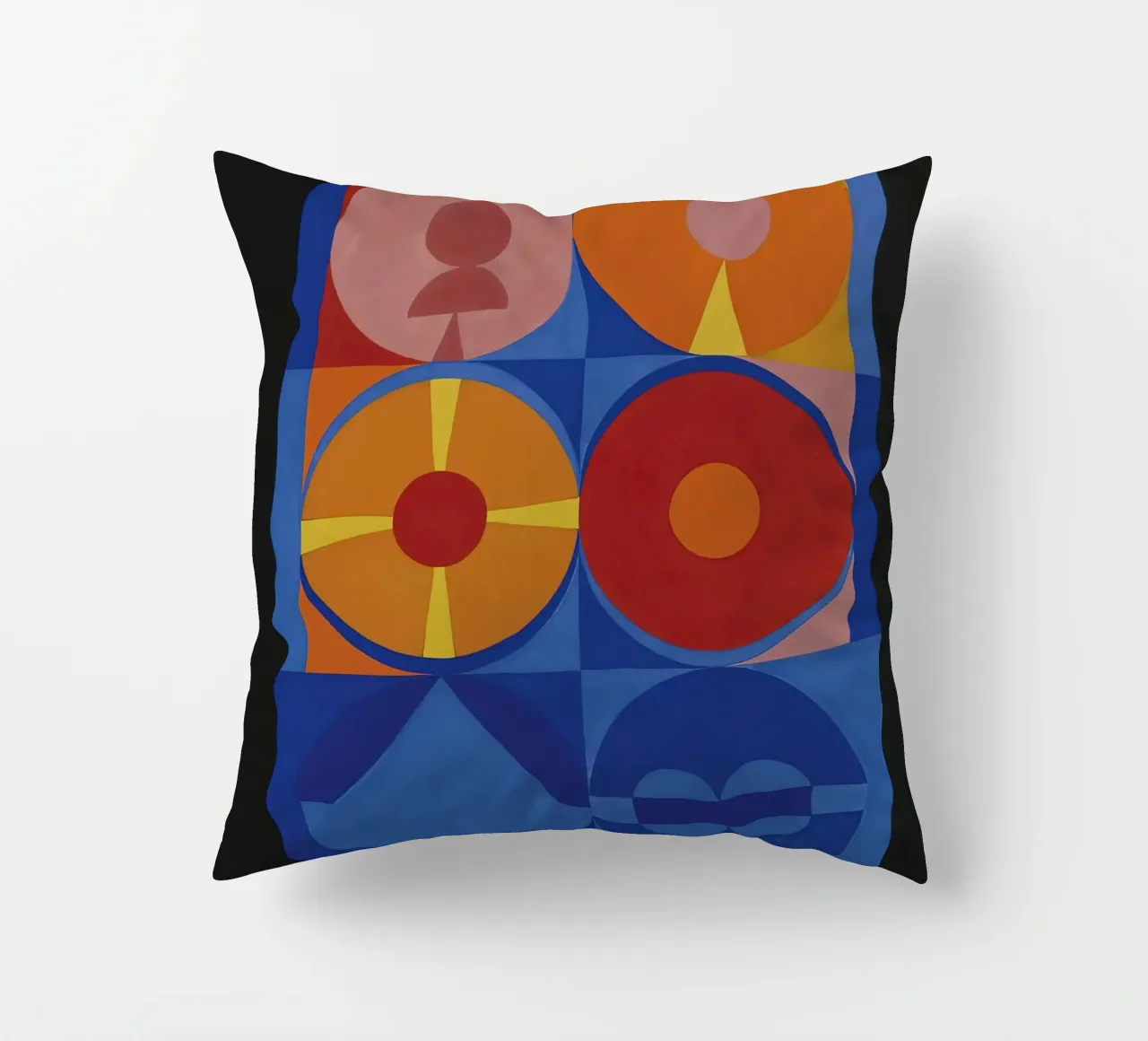 Auguste Herbin "Air, Feu" Geometric Abstraction Art Print decorative cushion by NorwesClub