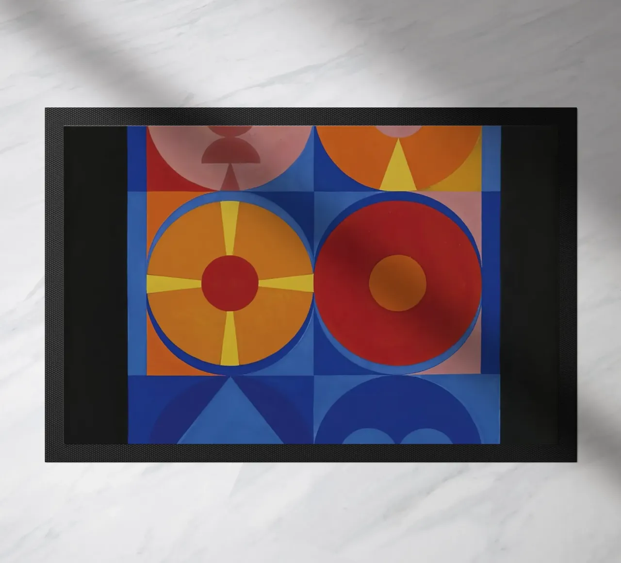 Auguste Herbin "Air, Feu" Geometric Abstraction Art Print felpudo de NorwesClub
