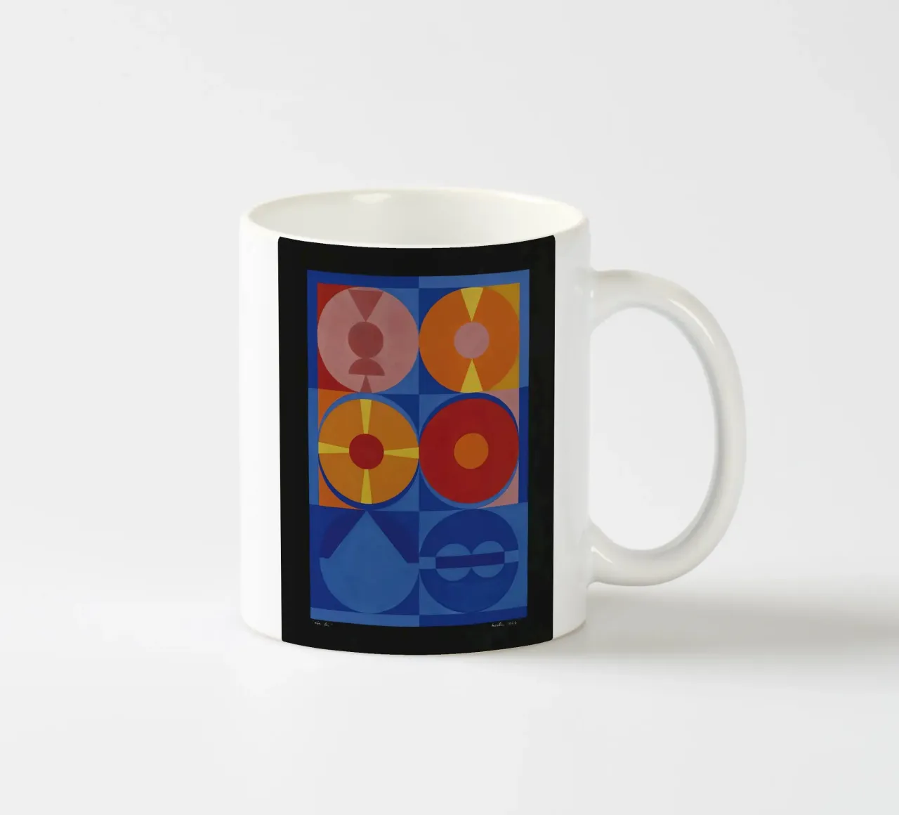 Auguste Herbin "Air, Feu" Geometric Abstraction Art Print ceramic mug by NorwesClub